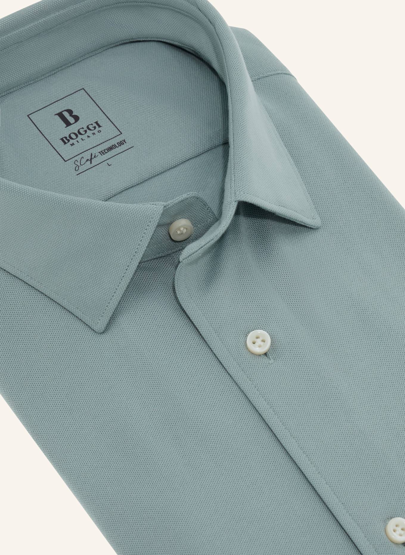 BOGGI MILANO Regular-Fit Shirt: LIGHT GREEN
