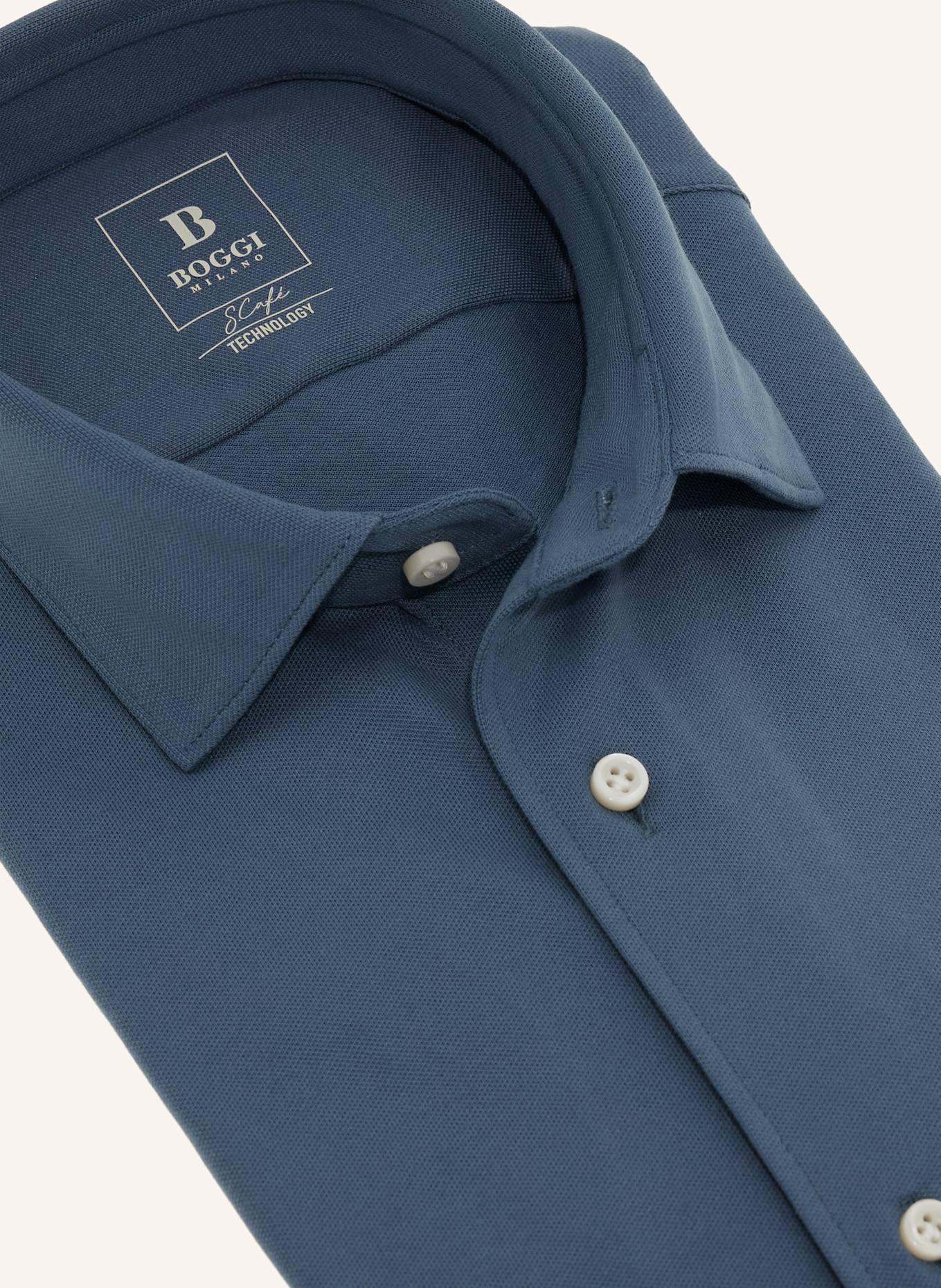 BOGGI MILANO Hemd Regular Fit: BLAU