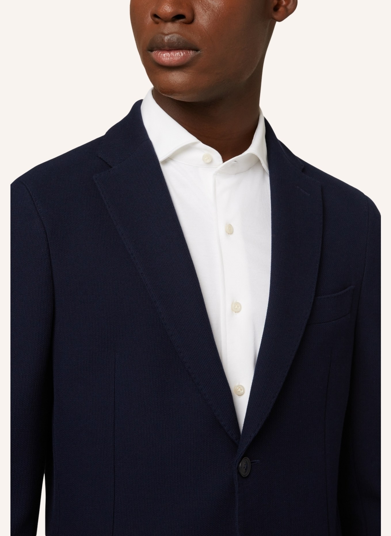 BOGGI MILANO Jerseysakko Regular Fit: DUNKELBLAU