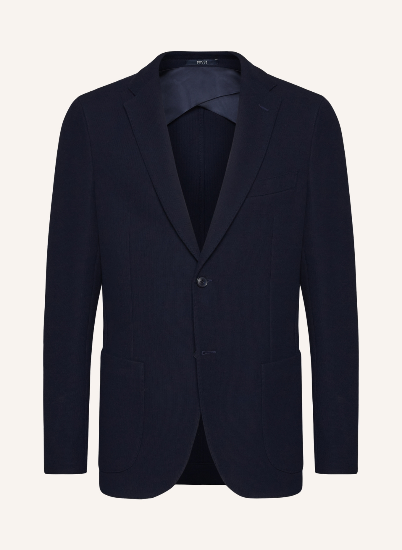 BOGGI MILANO Jerseysakko Regular Fit: DUNKELBLAU