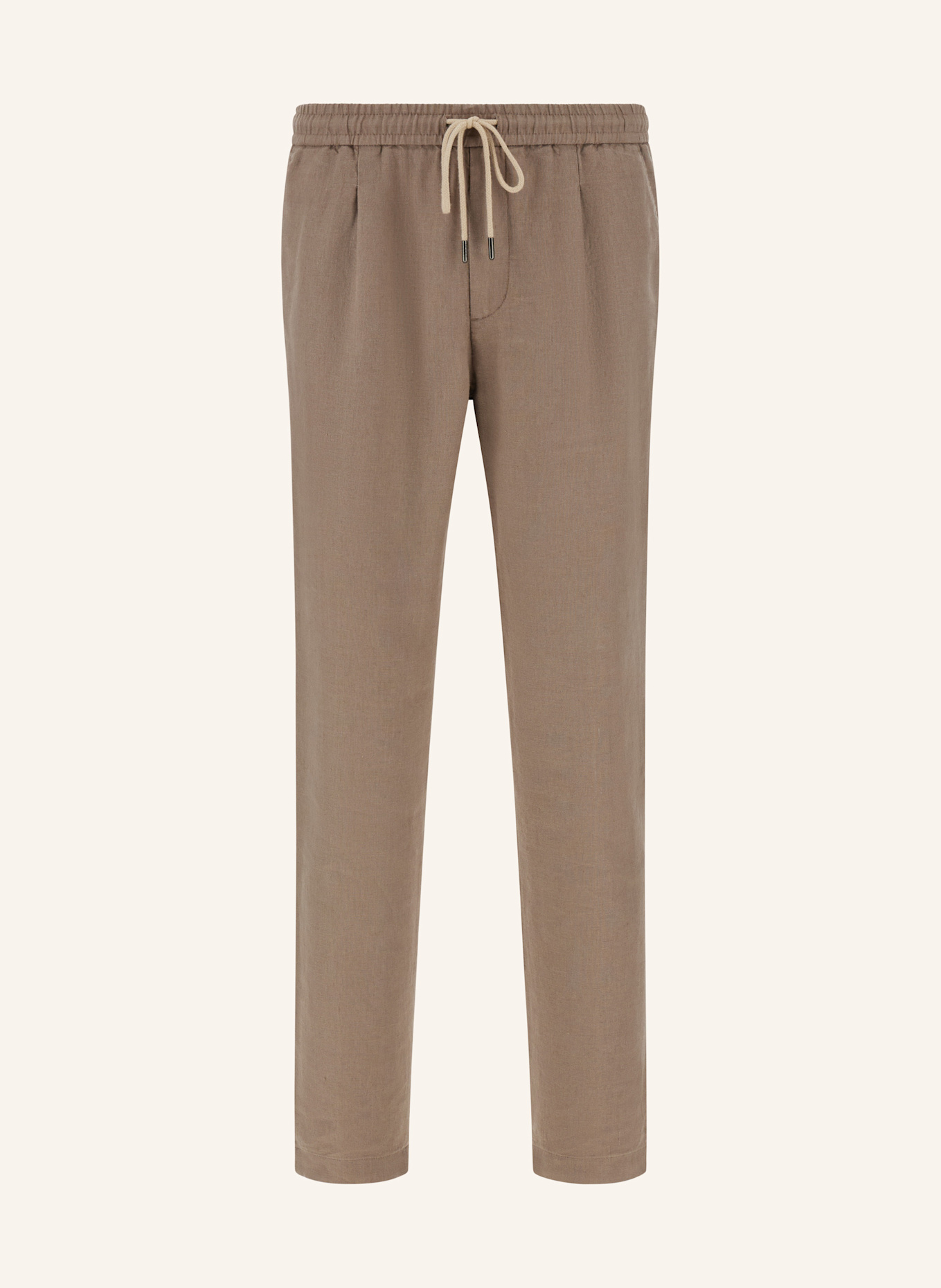 BOGGI MILANO Leinenhose im Jogging-Stil: GRAU