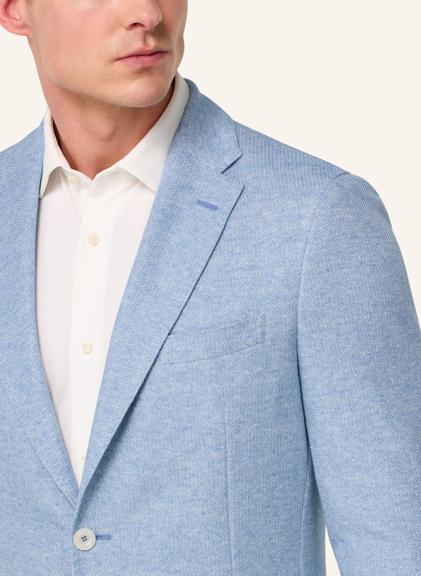 BOGGI MILANO Sakko Regular Fit mit Leinen: HELLBLAU