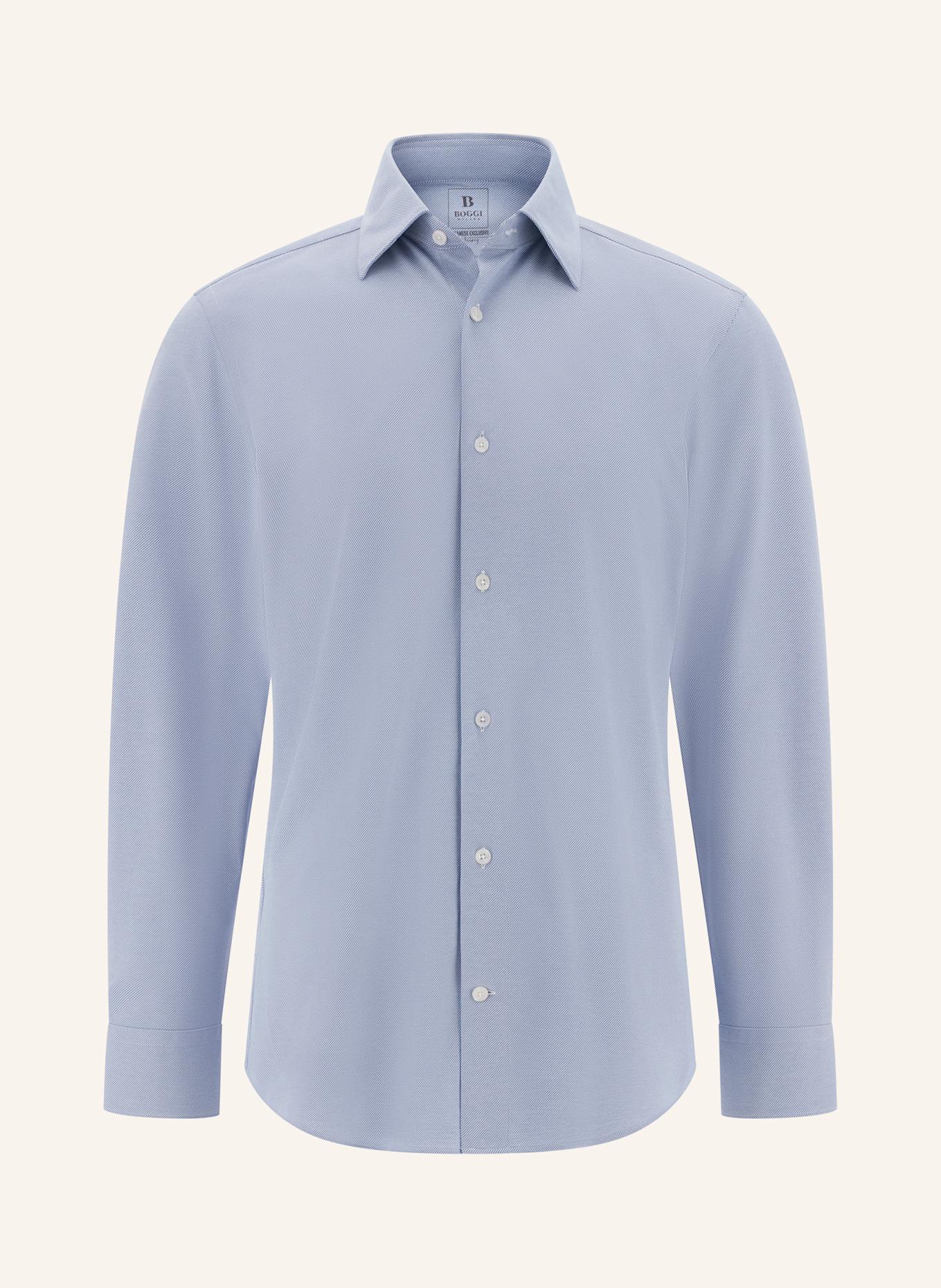 BOGGI MILANO Jerseyhemd Regular Fit: HELLBLAU