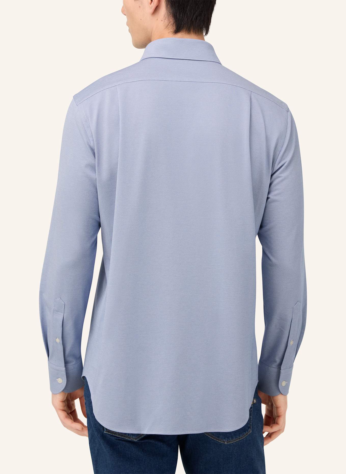 BOGGI MILANO Jerseyhemd Regular Fit: HELLBLAU
