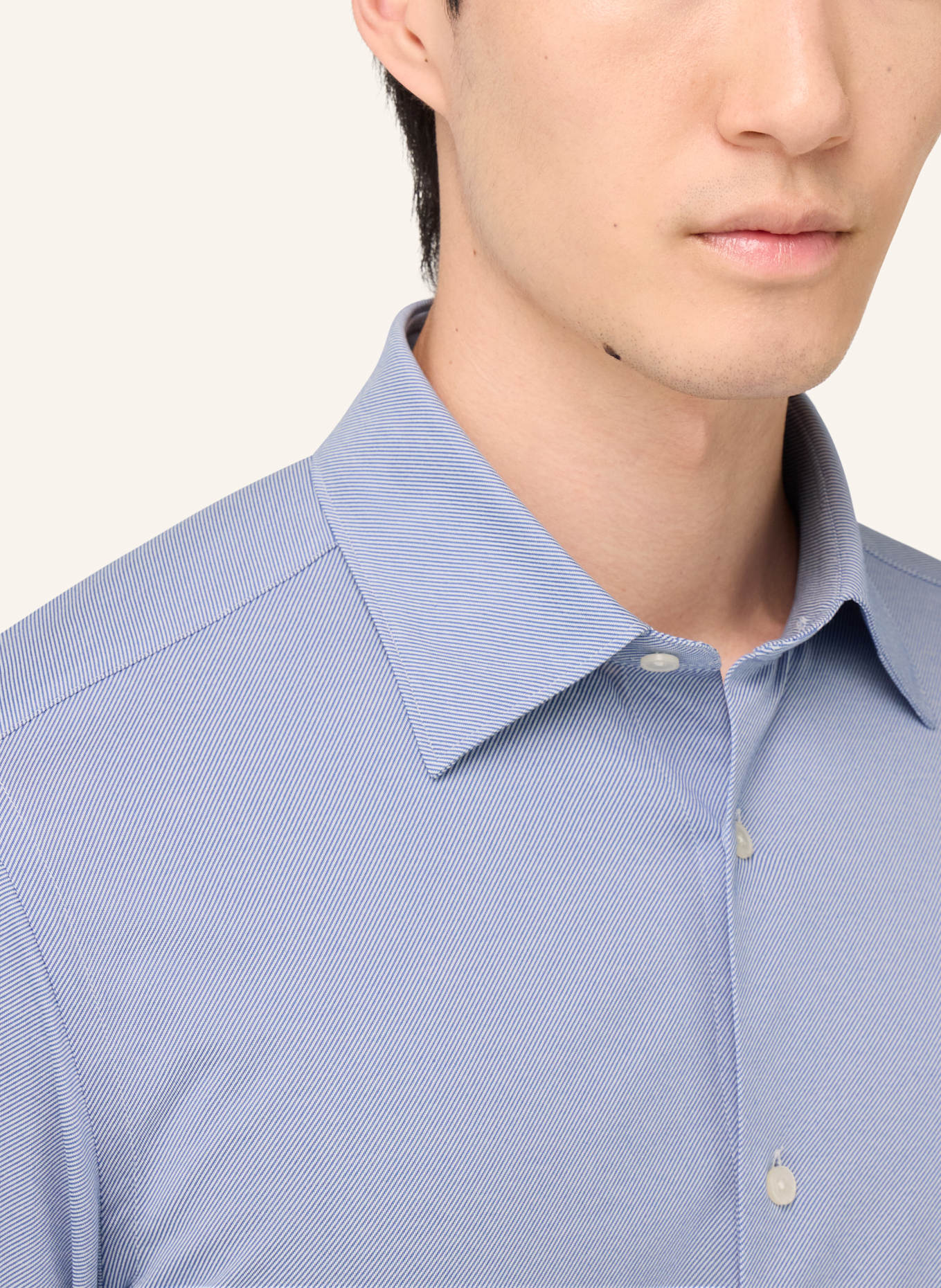 BOGGI MILANO Jerseyhemd Regular Fit: HELLBLAU