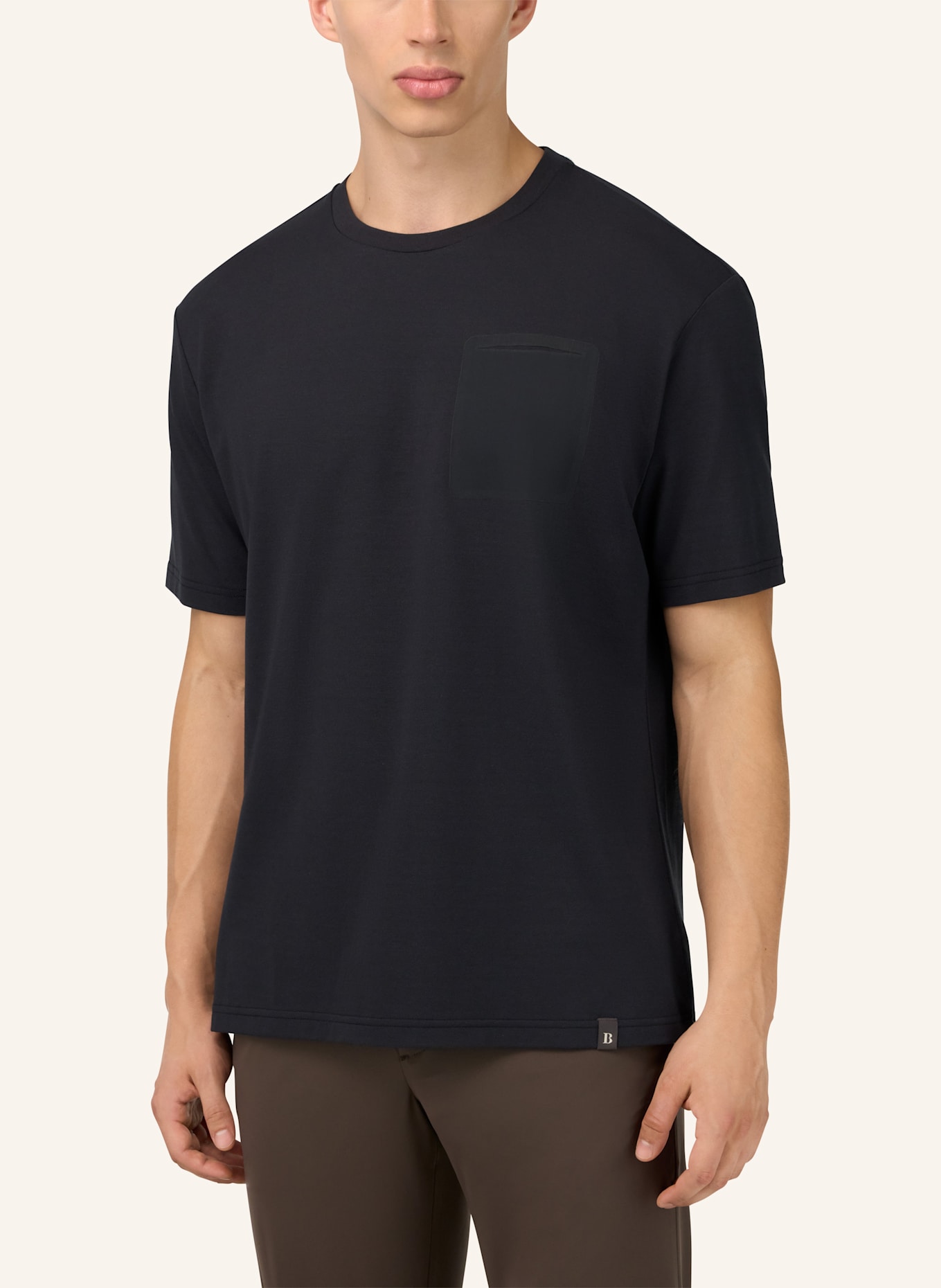 BOGGI MILANO T-Shirt: SCHWARZ