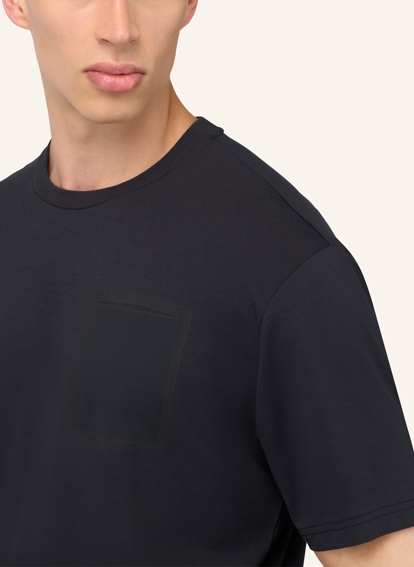 BOGGI MILANO T-Shirt: SCHWARZ