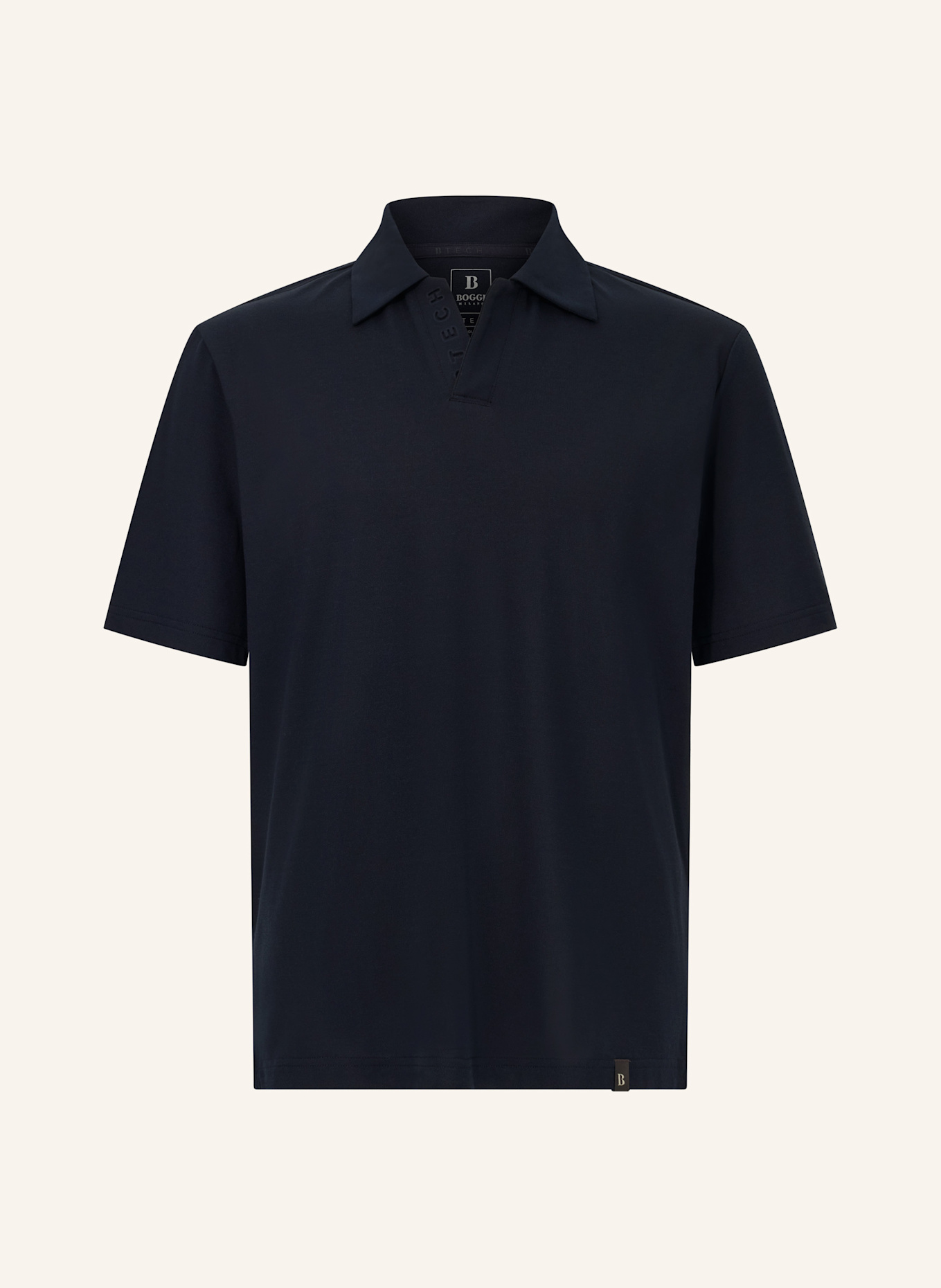 BOGGI MILANO Piqué-Poloshirt: BLAU