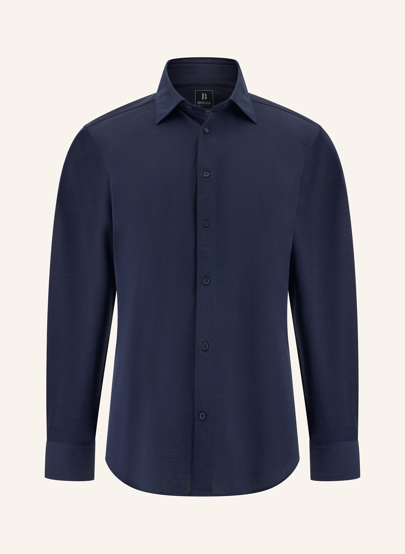 BOGGI MILANO Jerseyhemd Regular Fit: BLAU