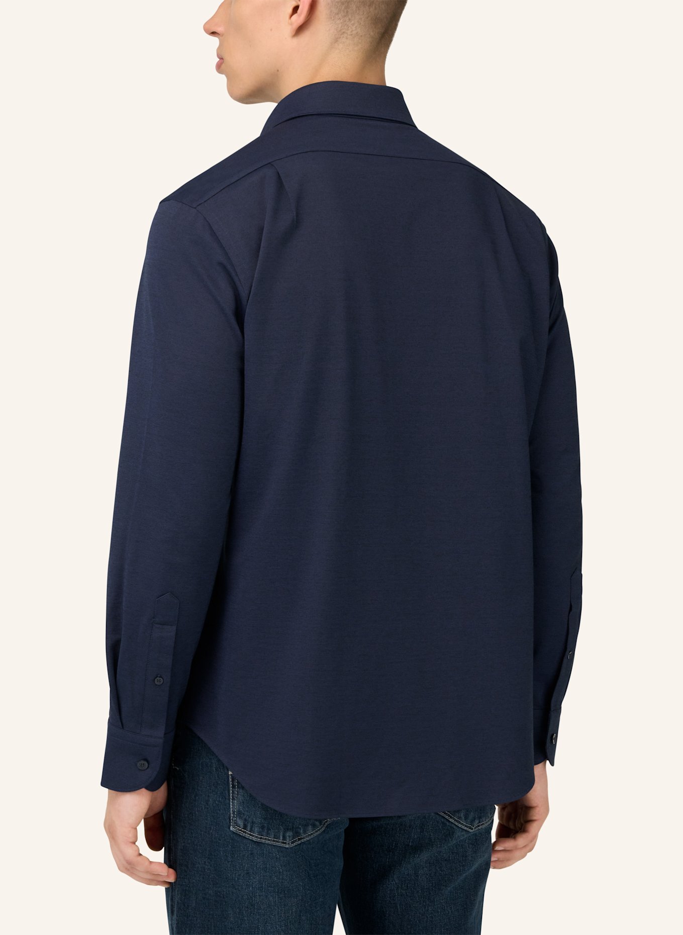 BOGGI MILANO Jerseyhemd Regular Fit: BLAU