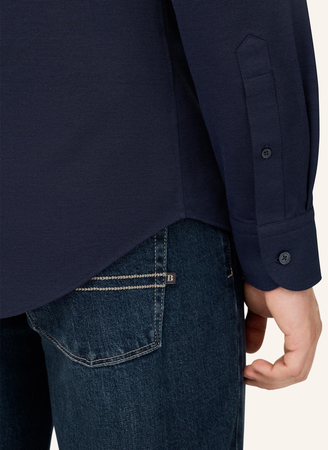 BOGGI MILANO Jerseyhemd Regular Fit: BLAU