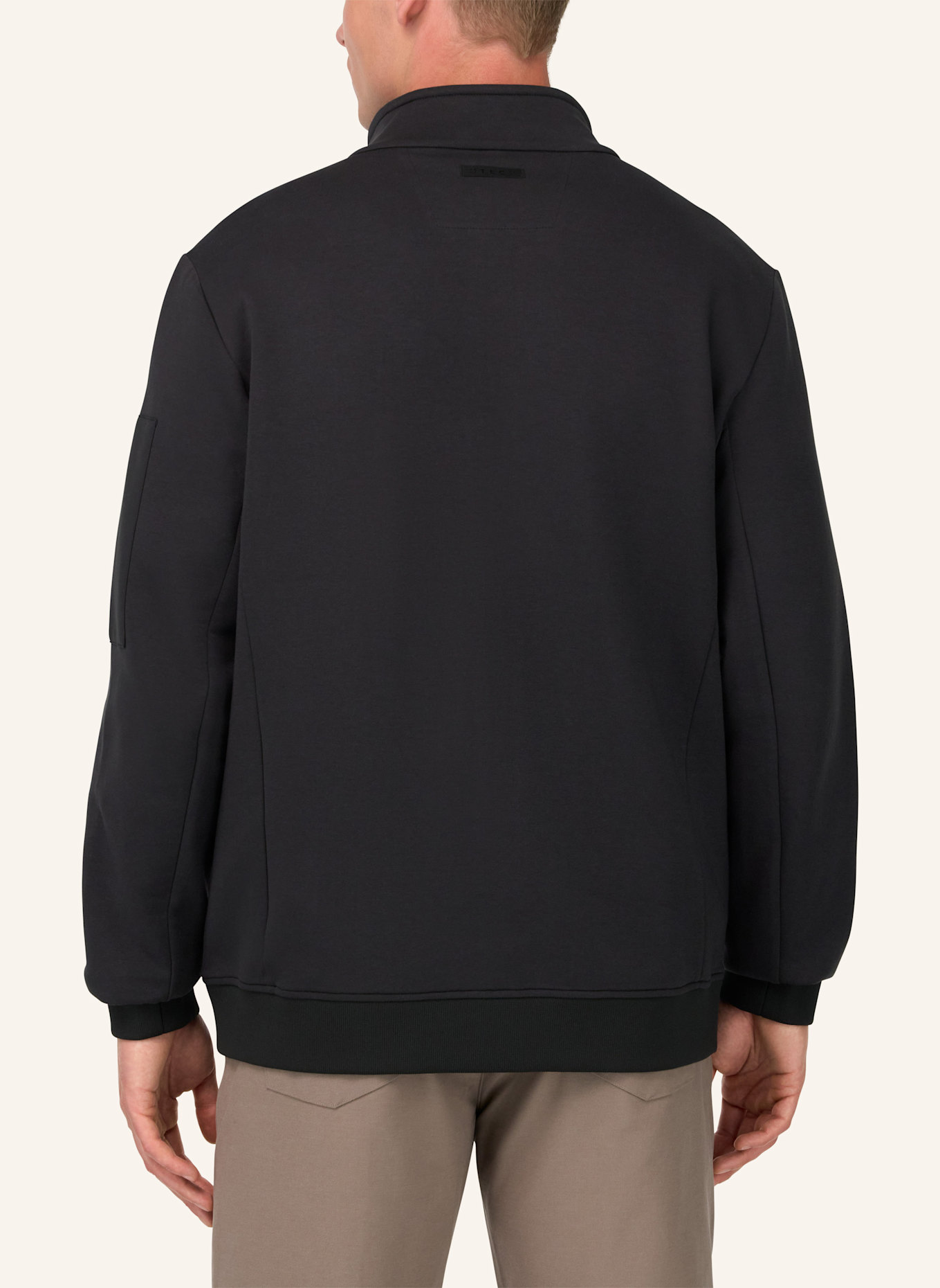 BOGGI MILANO Sweatjacke: SCHWARZ