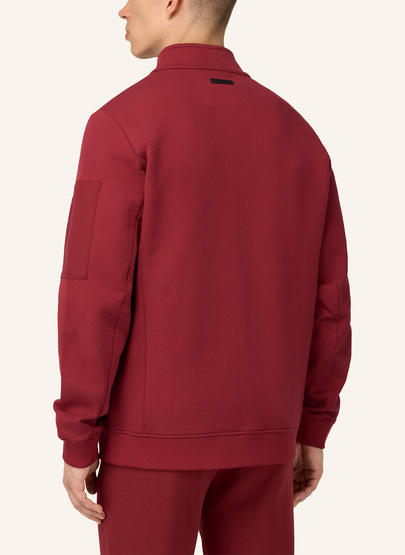 BOGGI MILANO Sweatjacke: ROT