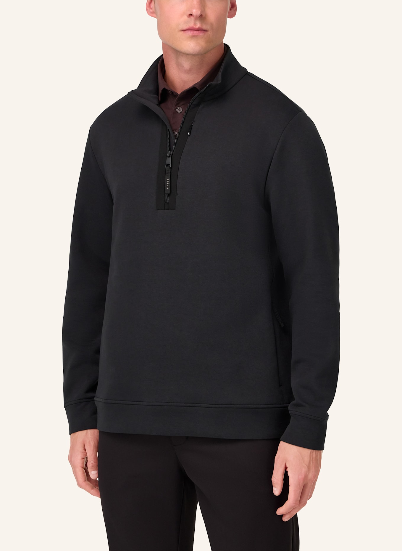 BOGGI MILANO Sweat-Troyer: SCHWARZ