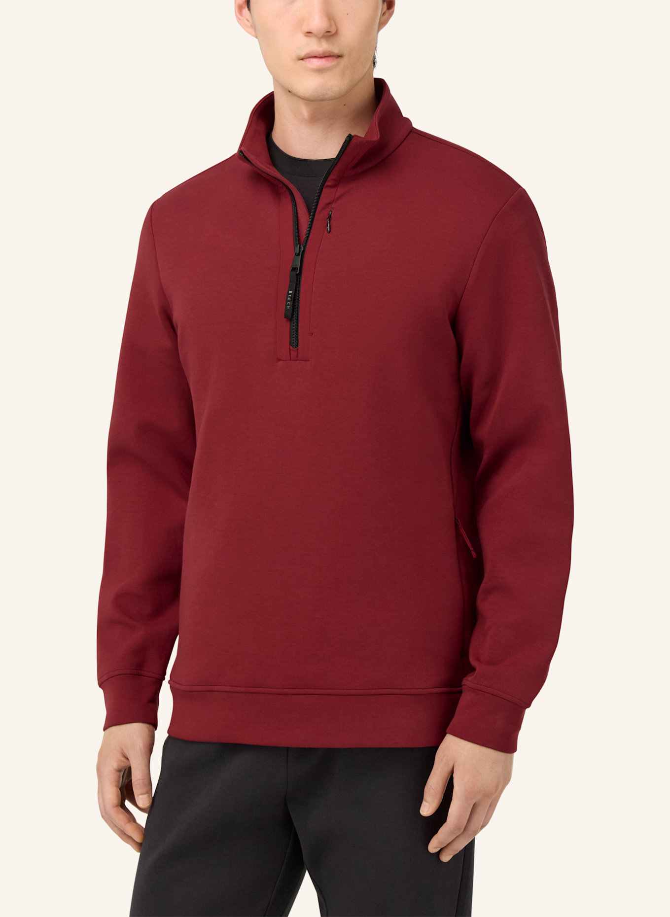 BOGGI MILANO Sweat-Troyer: ROT