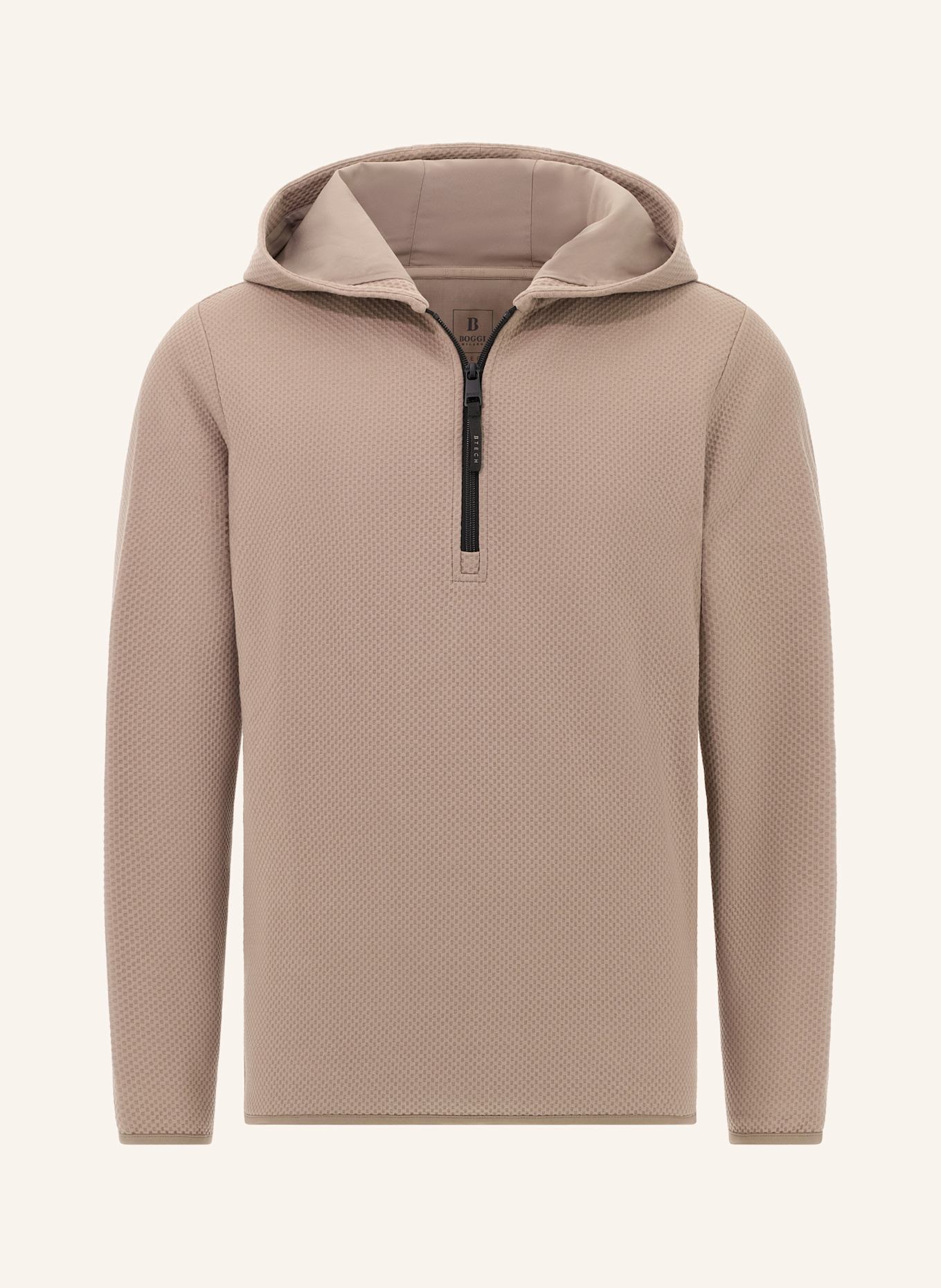 BOGGI MILANO Hoodie: TAUPE