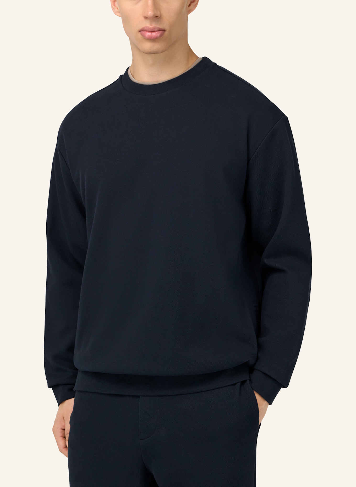 BOGGI MILANO Sweatshirt: BLAU