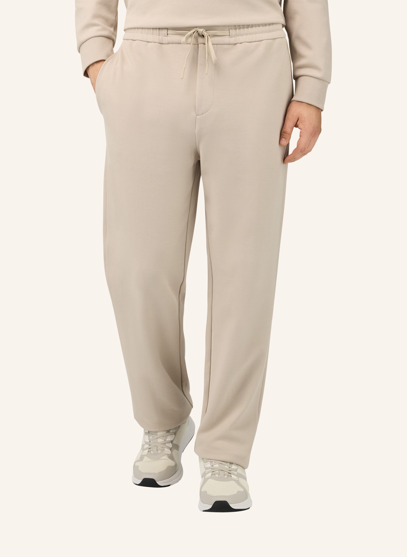 BOGGI MILANO Hose im Jogging-Stil: BRAUN