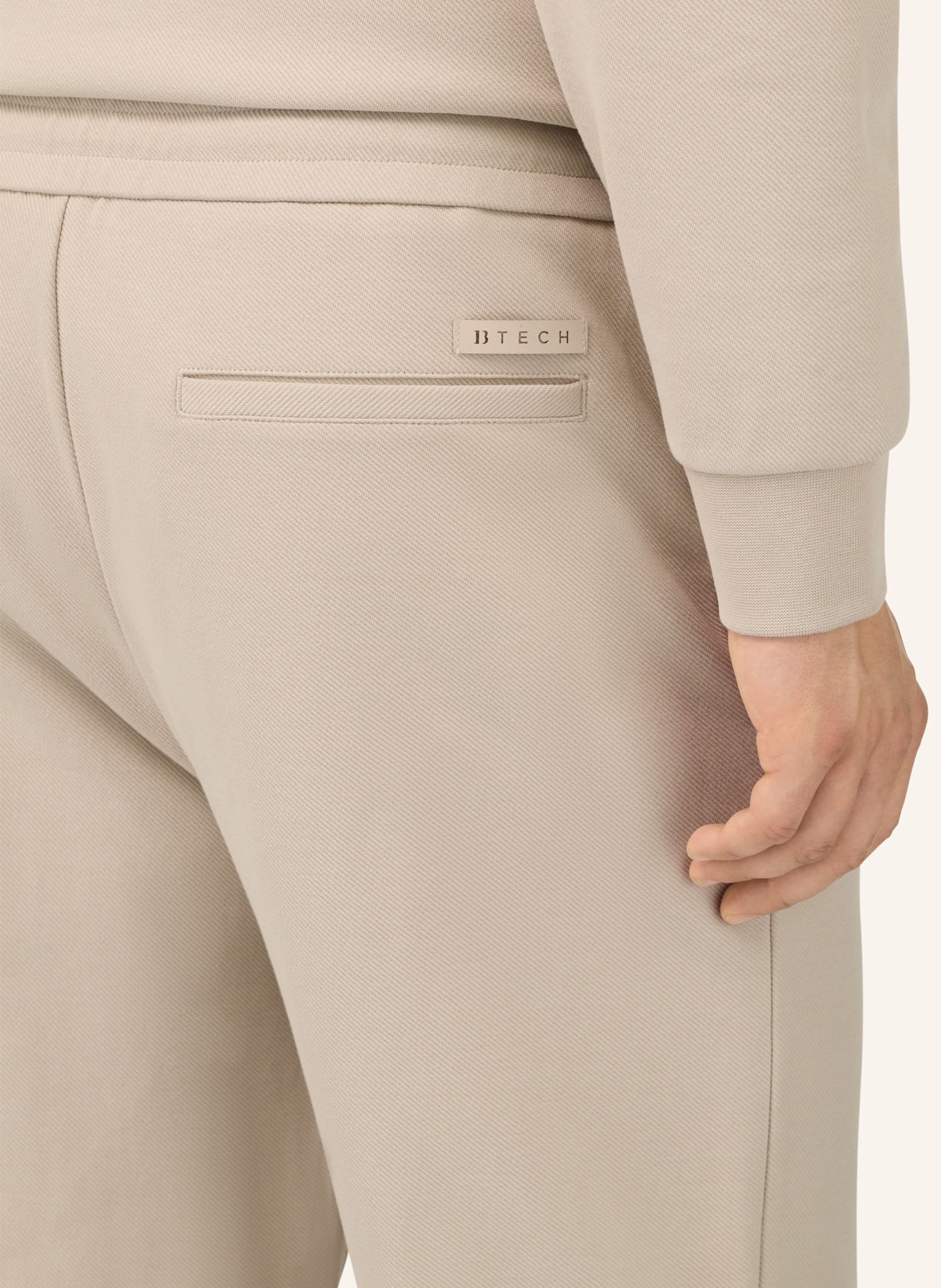 BOGGI MILANO Hose im Jogging-Stil: BRAUN