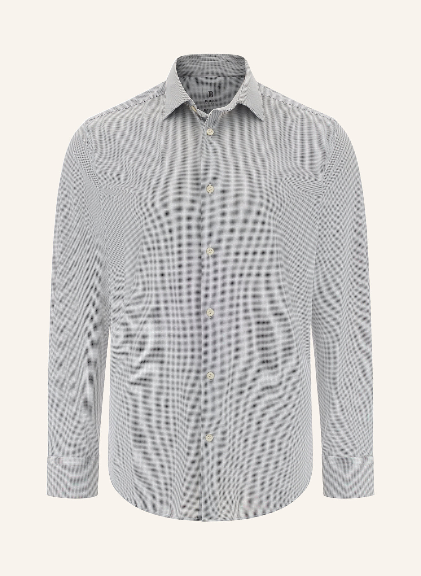 BOGGI MILANO Jerseyhemd Slim Fit: BLAU