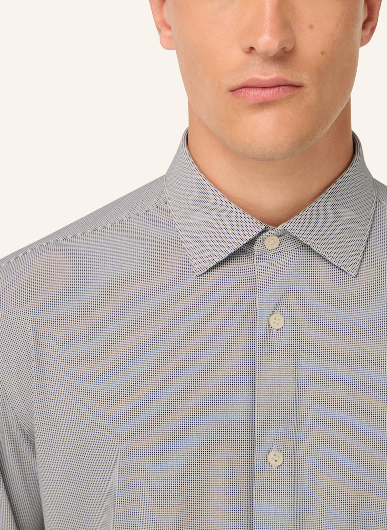 BOGGI MILANO Jerseyhemd Slim Fit: BLAU