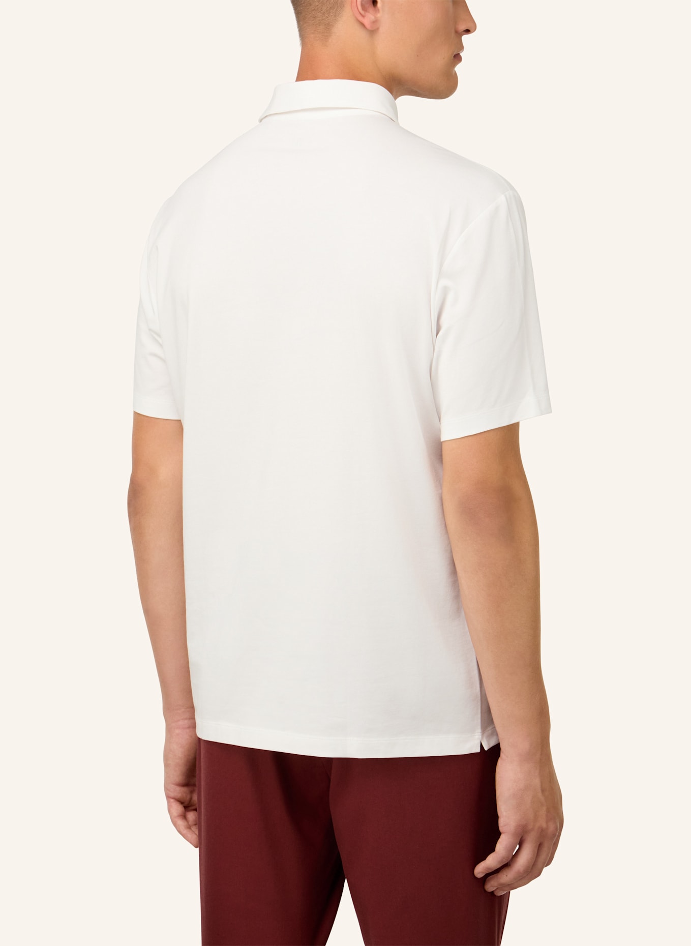 BOGGI MILANO Poloshirt: WEISS