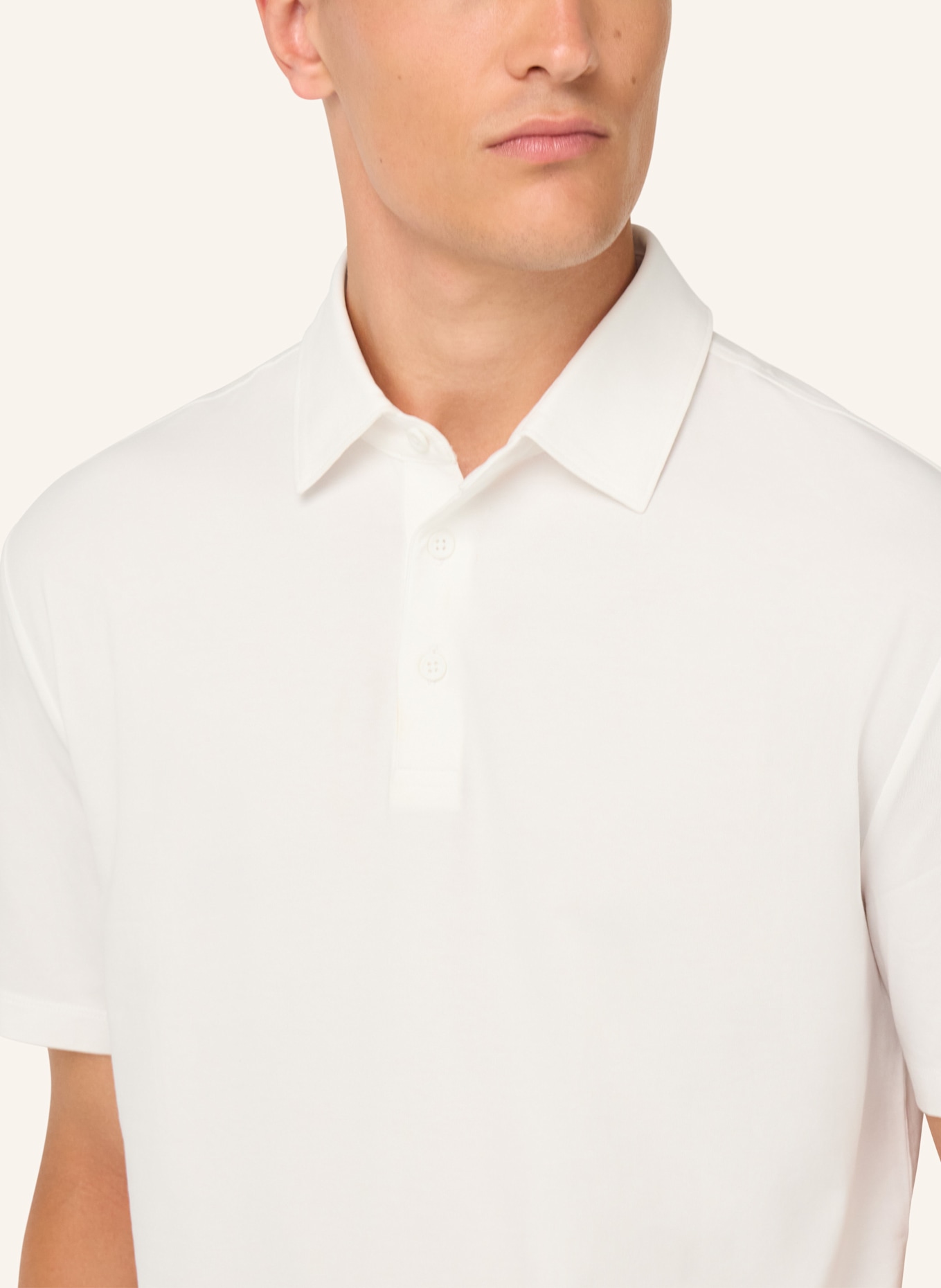BOGGI MILANO Poloshirt: WEISS
