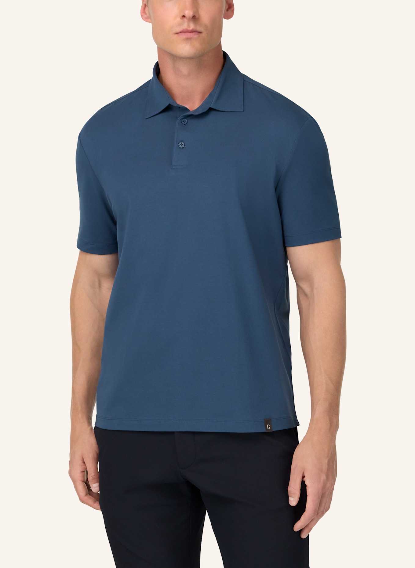 BOGGI MILANO Poloshirt: BLAU
