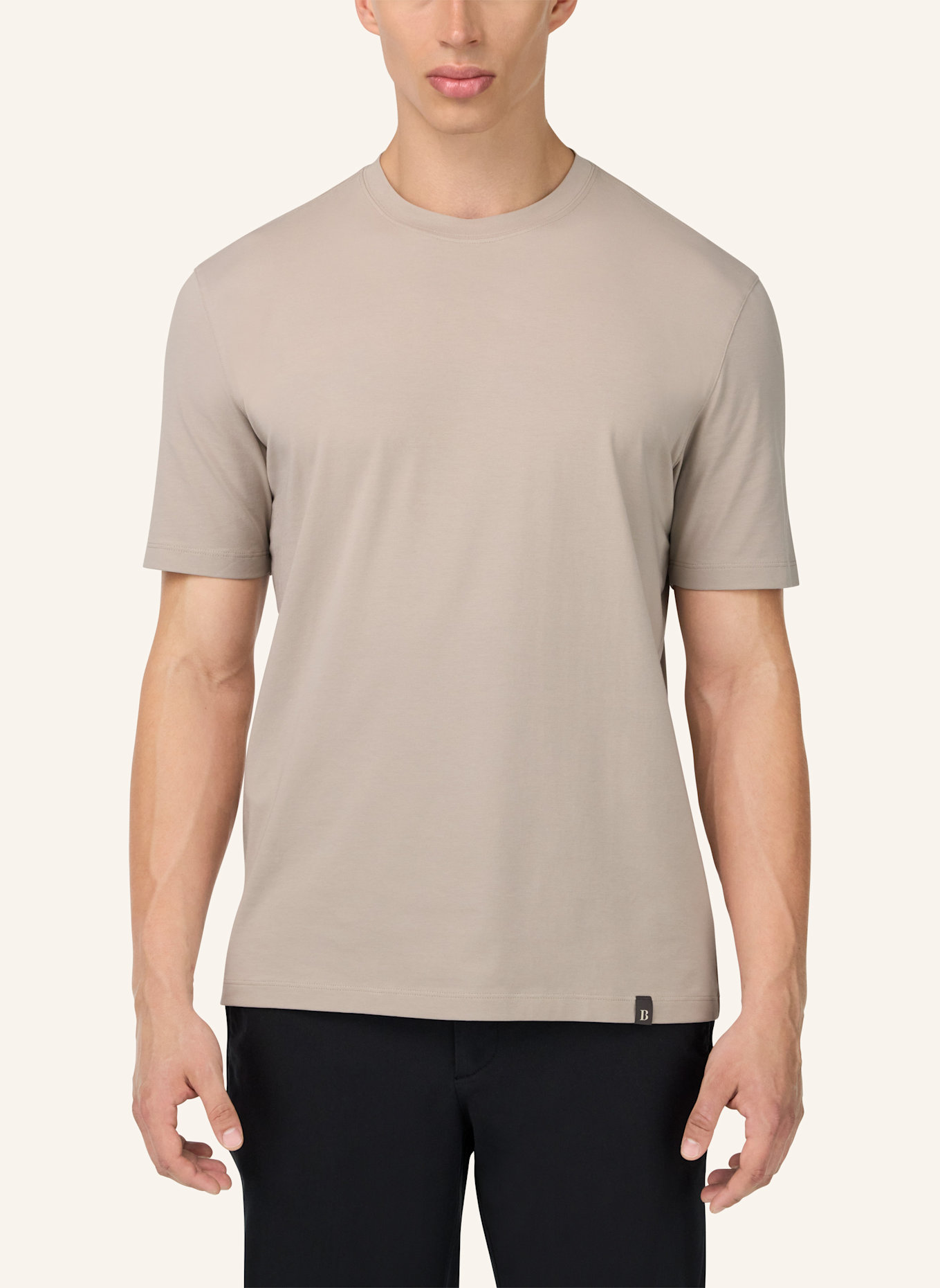 BOGGI MILANO T-Shirt: BRAUN