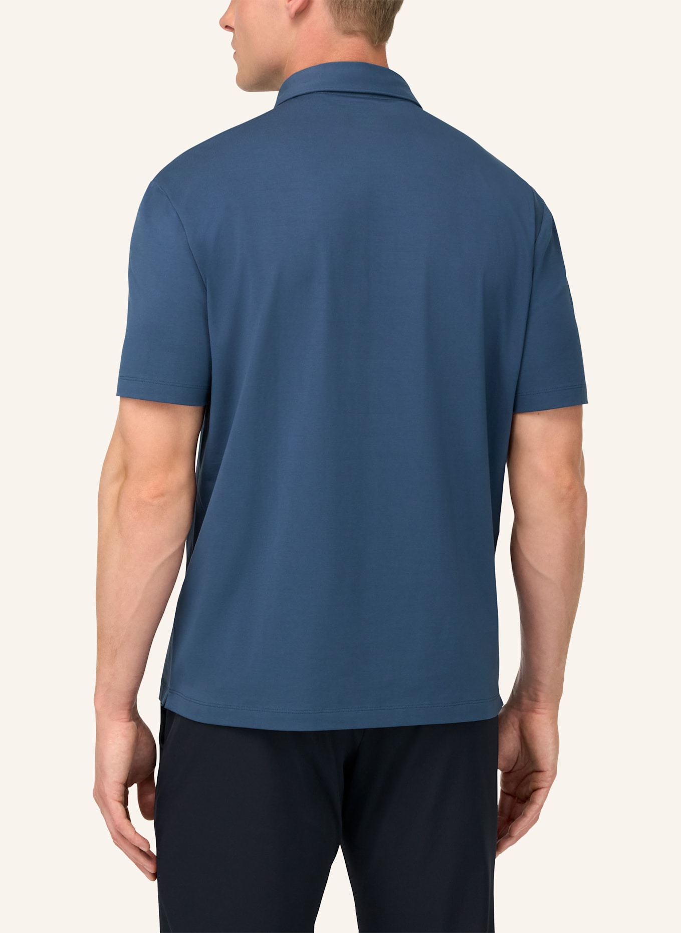 BOGGI MILANO Poloshirt: BLAU