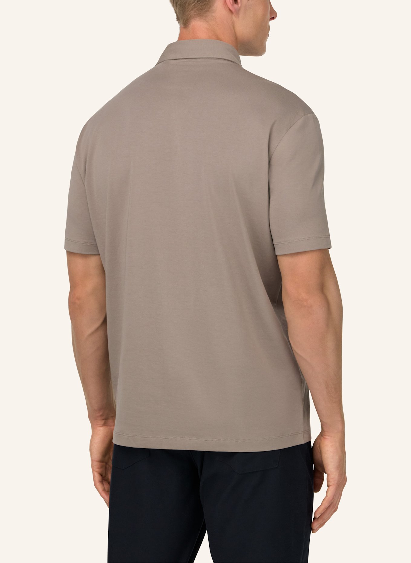 BOGGI MILANO Poloshirt: GRAU