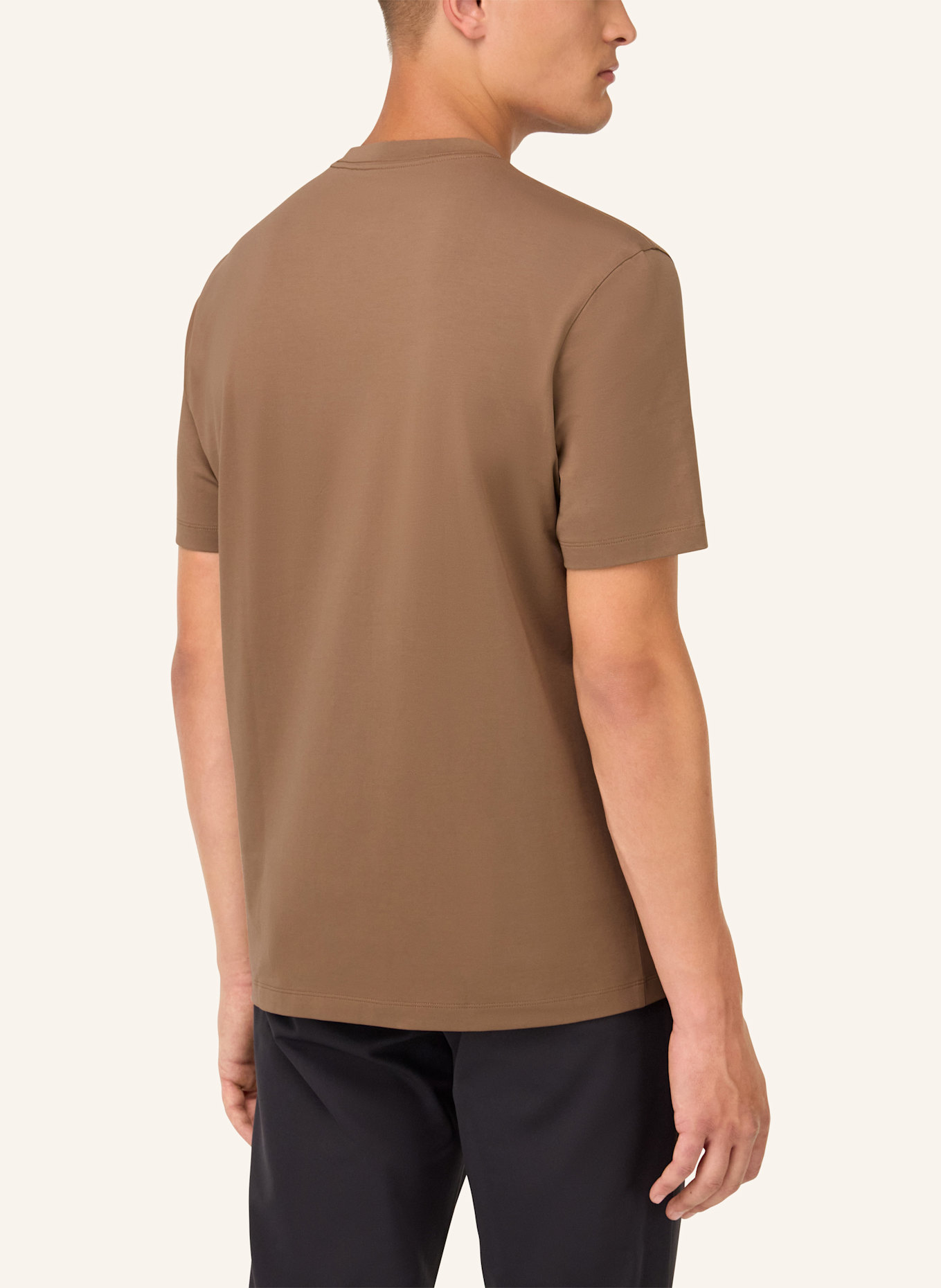 BOGGI MILANO T-Shirt: BRAUN