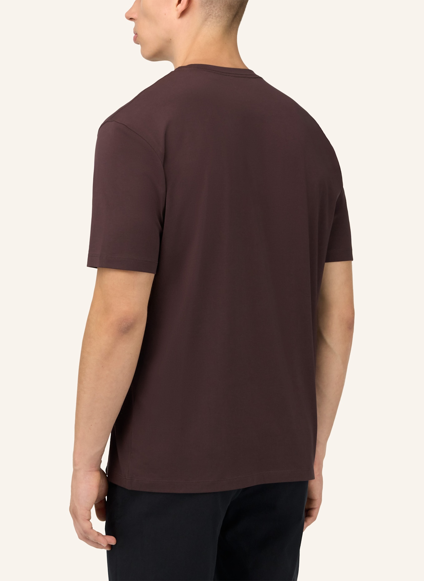 BOGGI MILANO T-Shirt: BRAUN