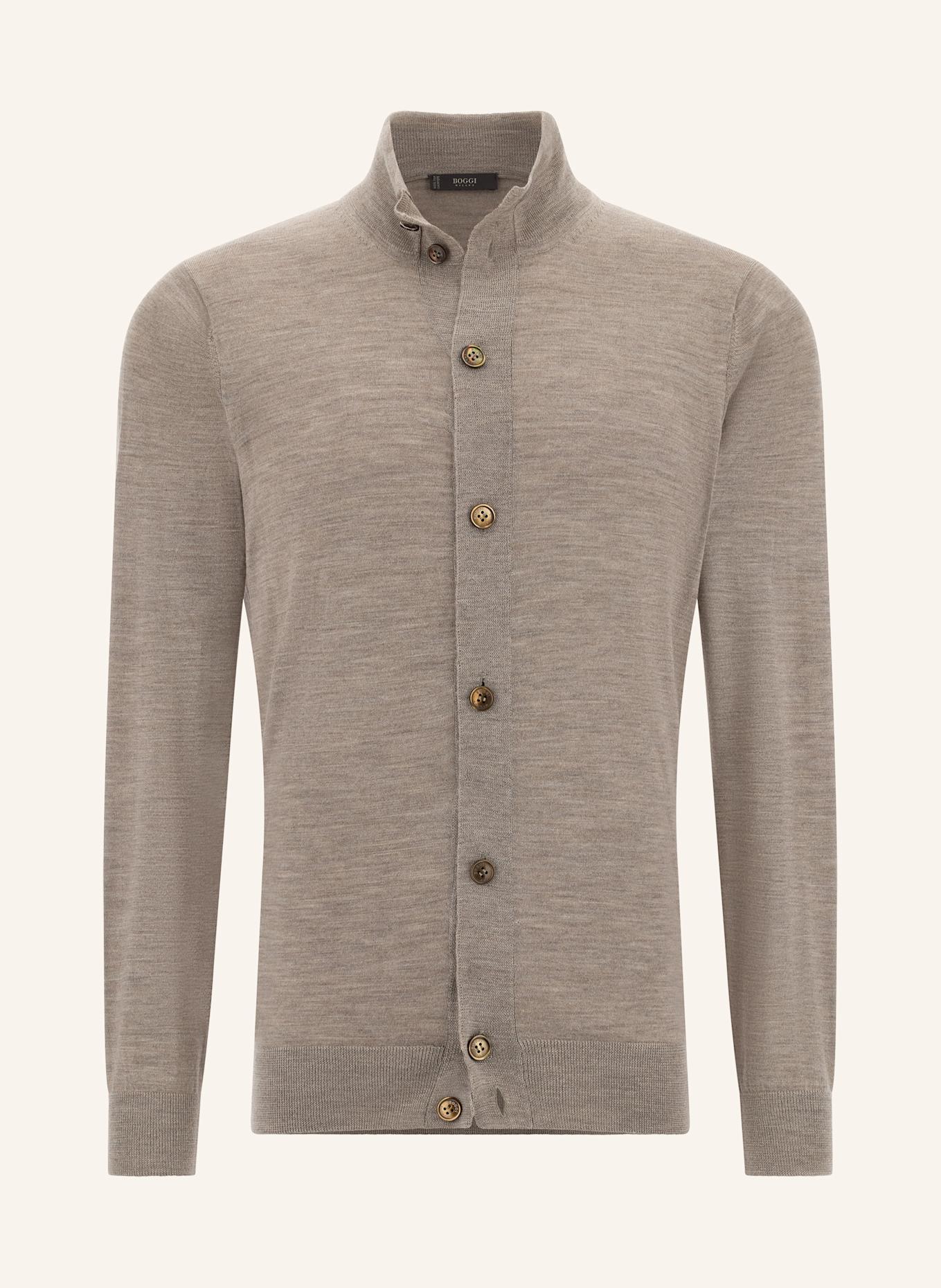 BOGGI MILANO Strickjacke: BEIGE