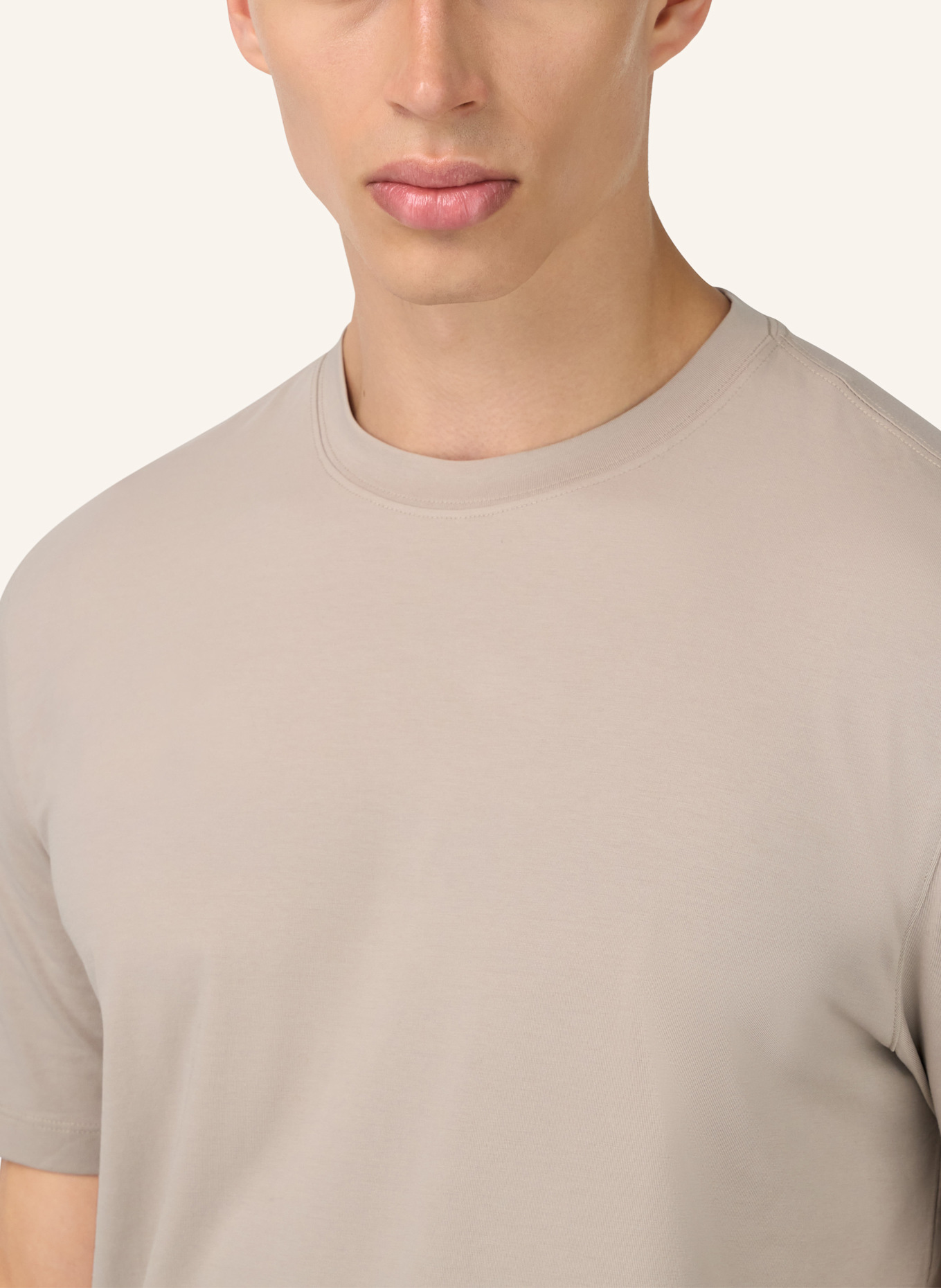 BOGGI MILANO T-Shirt: BRAUN