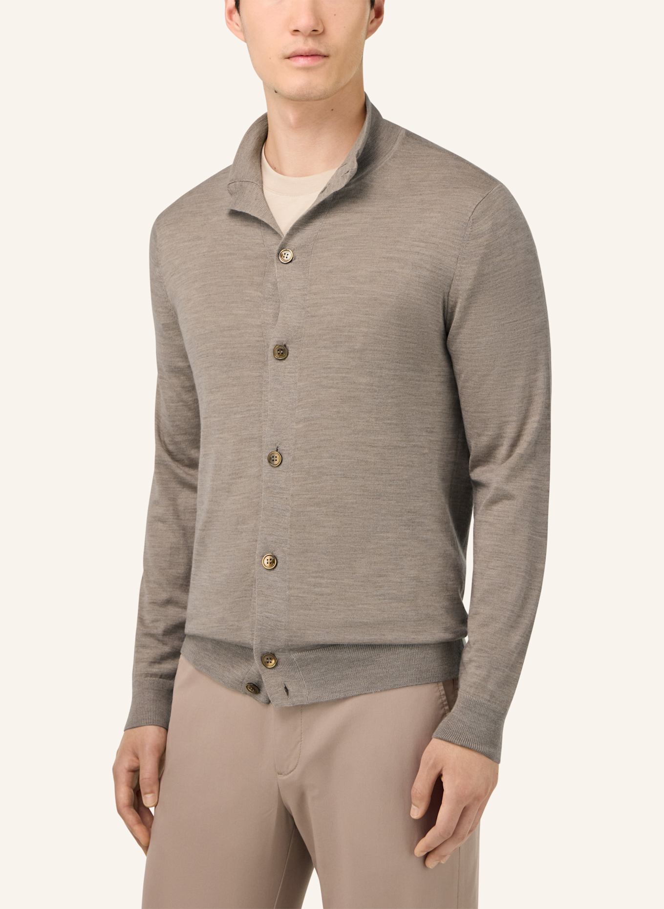 BOGGI MILANO Strickjacke: BEIGE