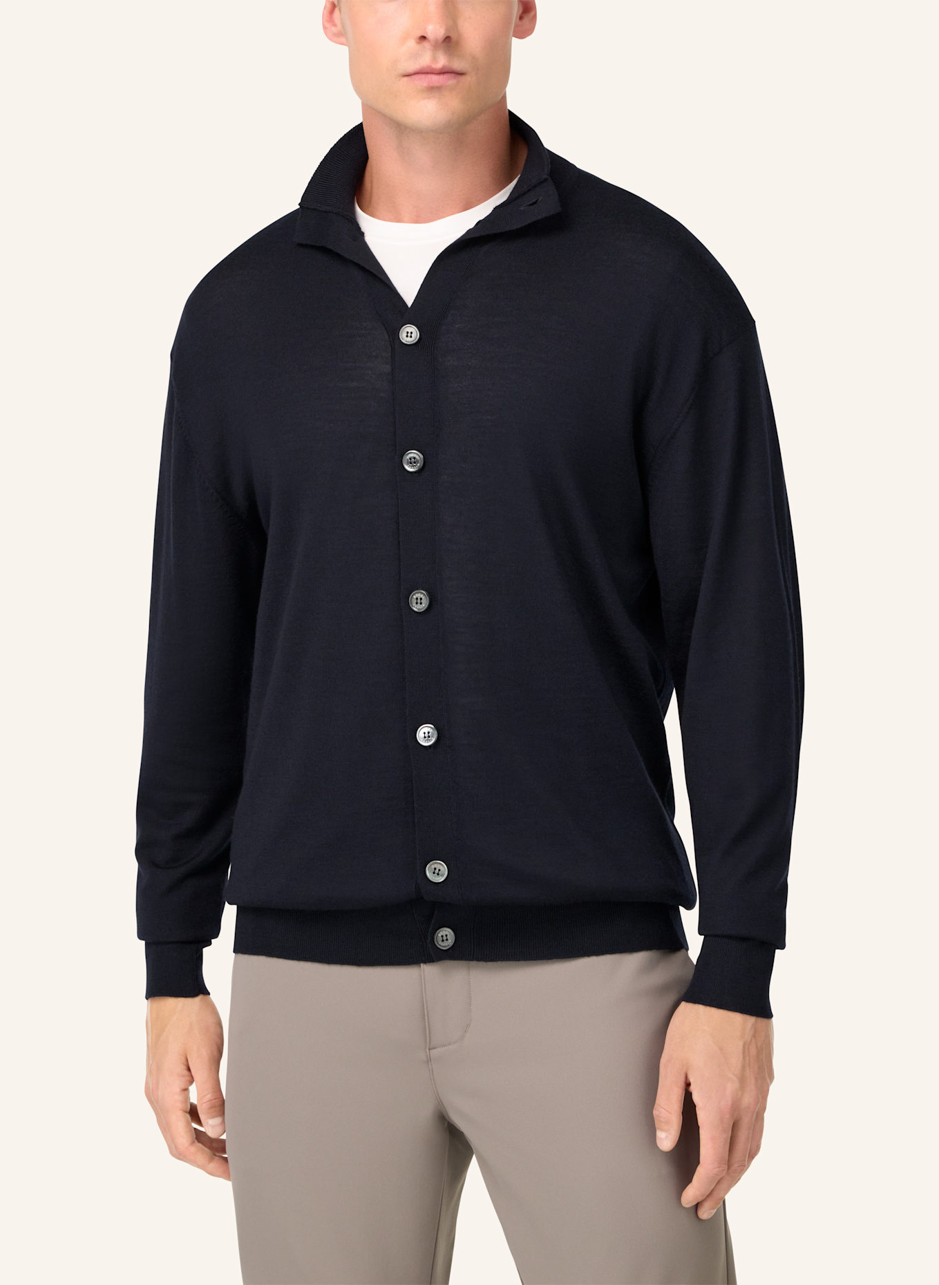 BOGGI MILANO Strickjacke: BLAU