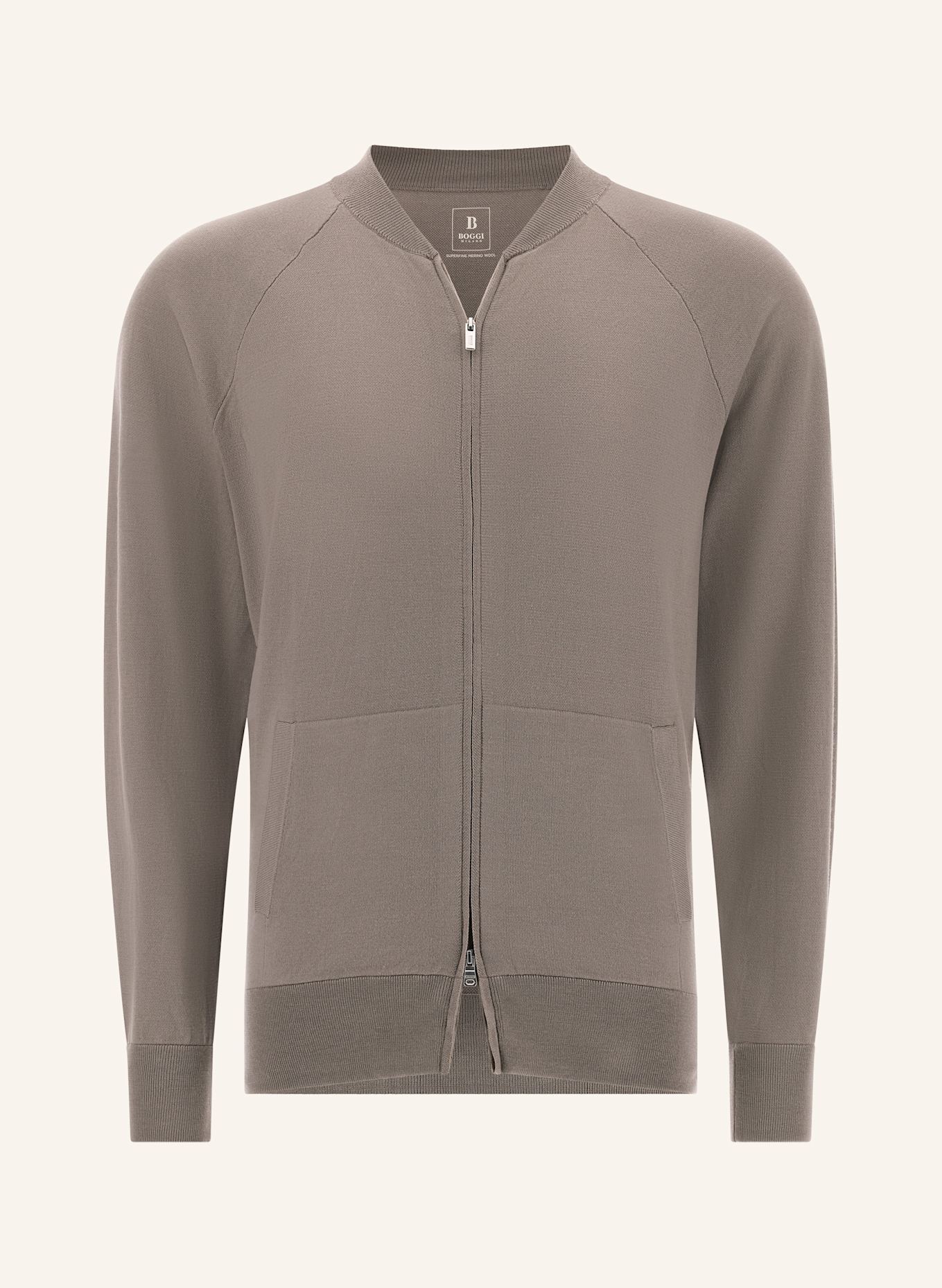 BOGGI MILANO Strickjacke: BEIGE
