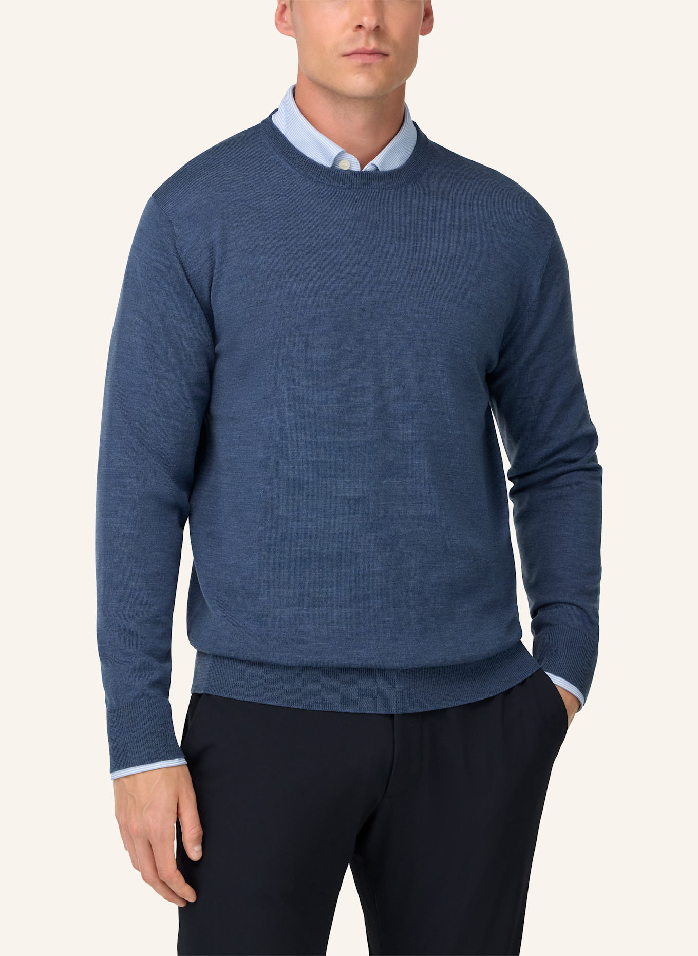 BOGGI MILANO Pullover: BLAU