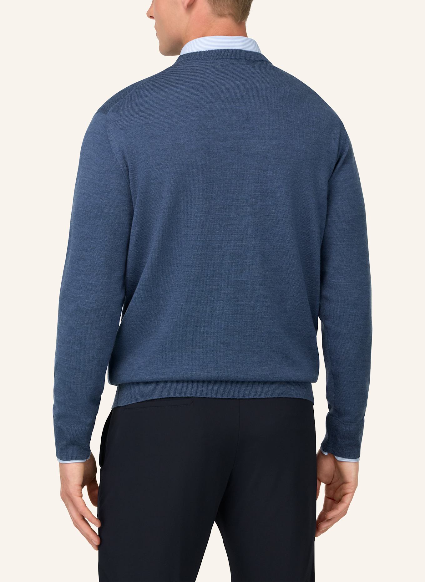 BOGGI MILANO Pullover: BLAU