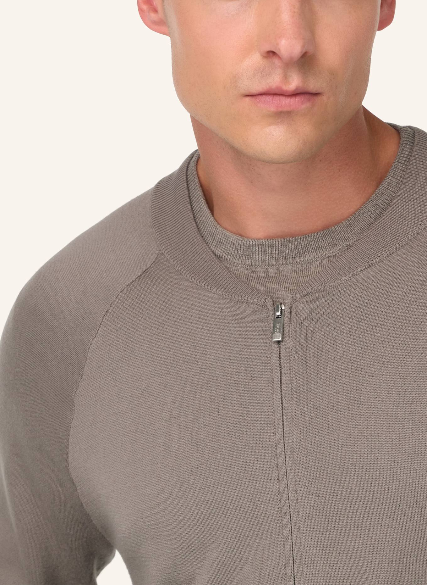 BOGGI MILANO Strickjacke: BEIGE