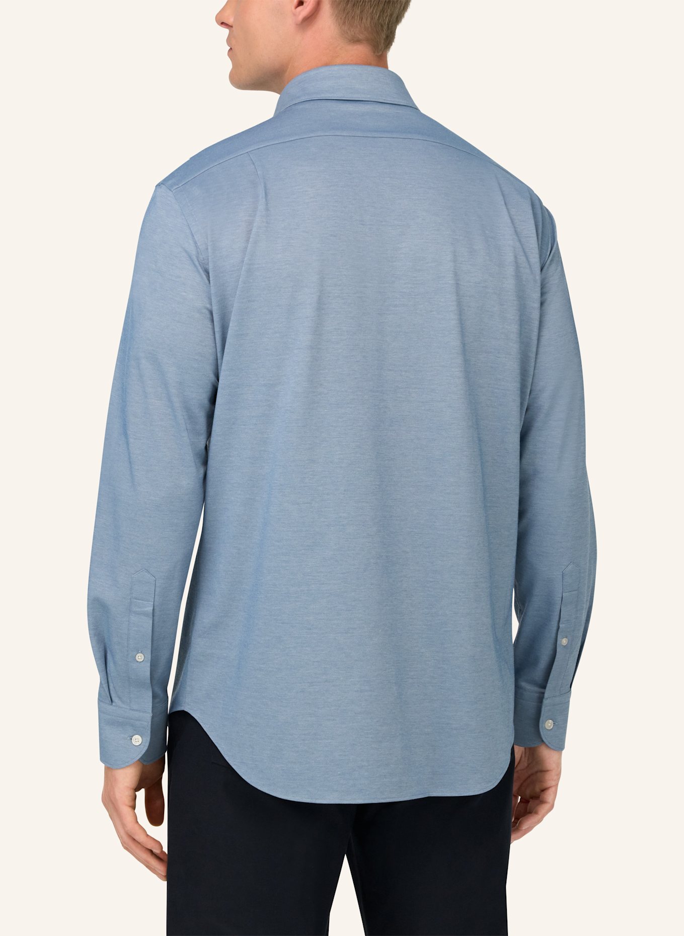 BOGGI MILANO Jerseyhemd Regular Fit: HELLBLAU