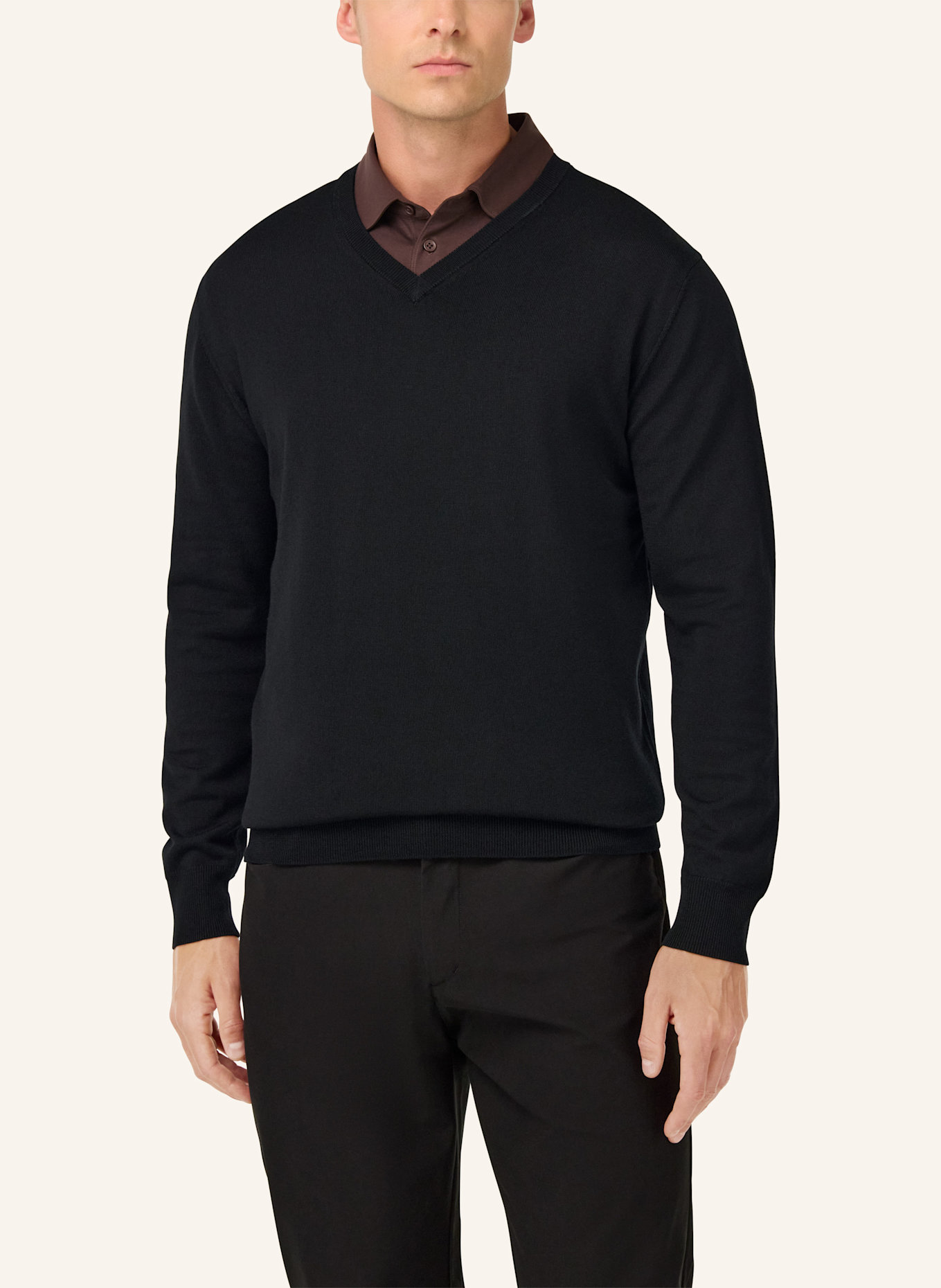 BOGGI MILANO Pullover: SCHWARZ