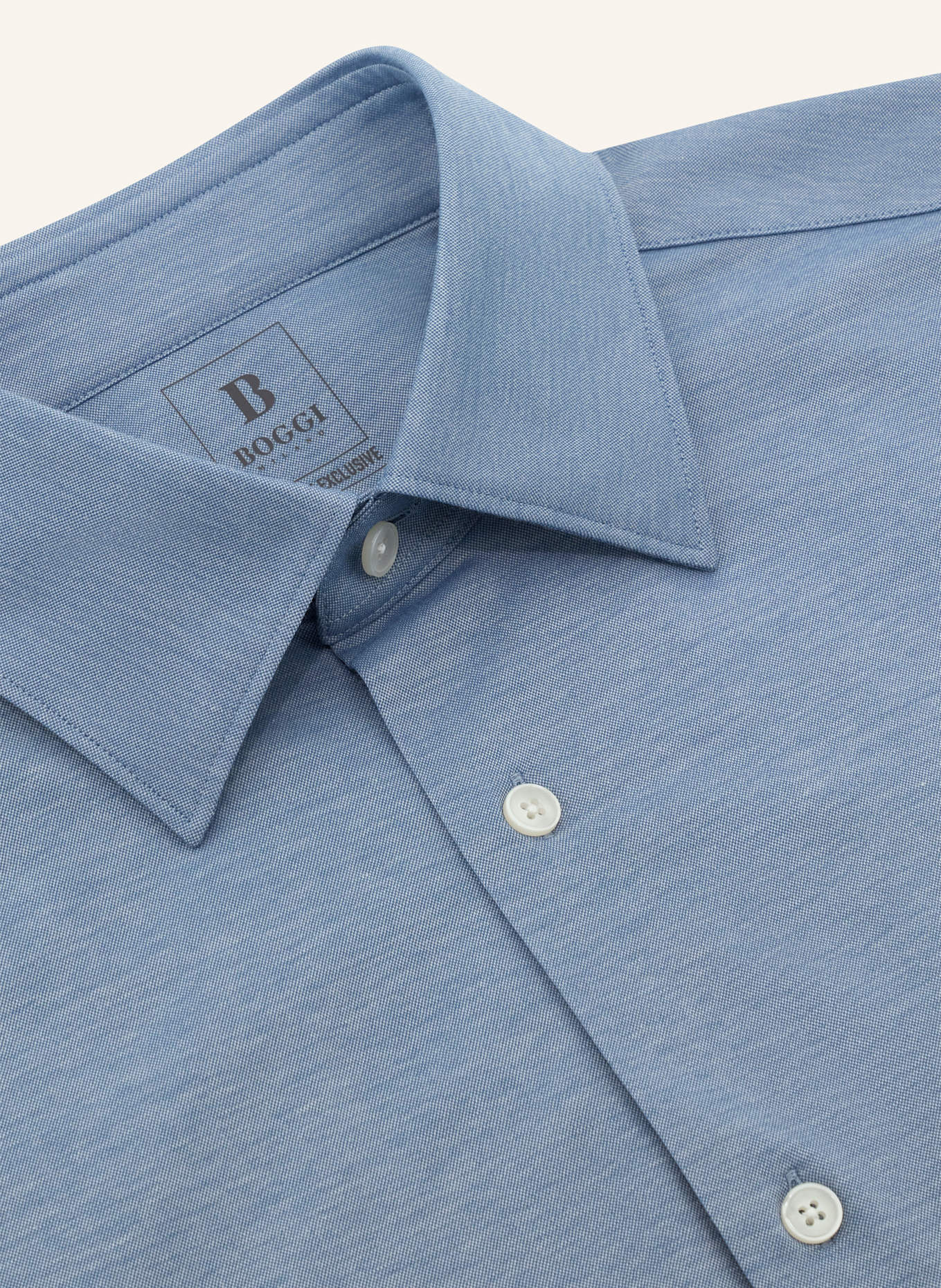 BOGGI MILANO Jerseyhemd Regular Fit: HELLBLAU