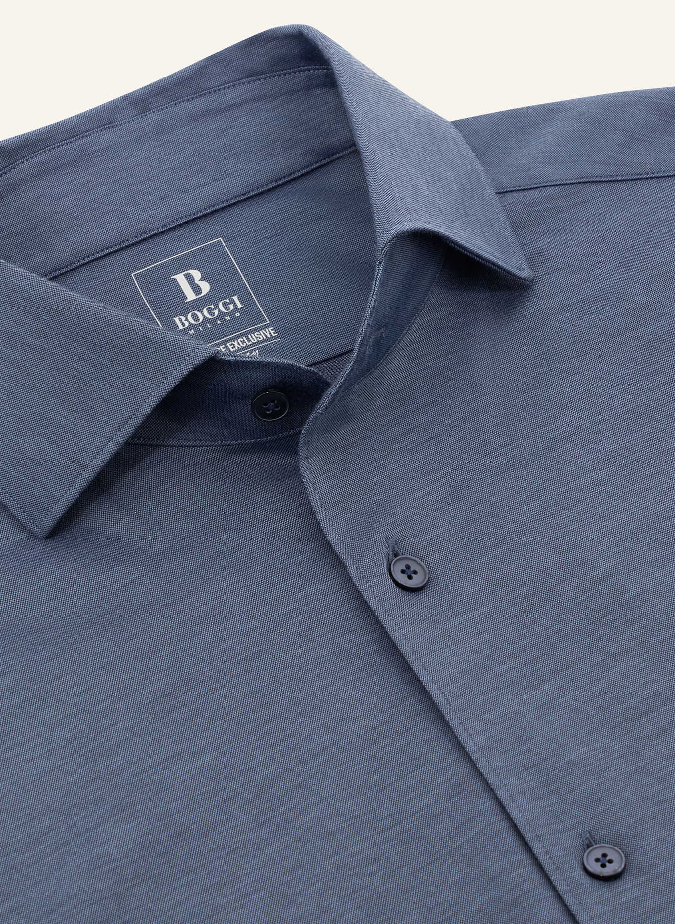 BOGGI MILANO Jerseyhemd Regular Fit: HELLBLAU