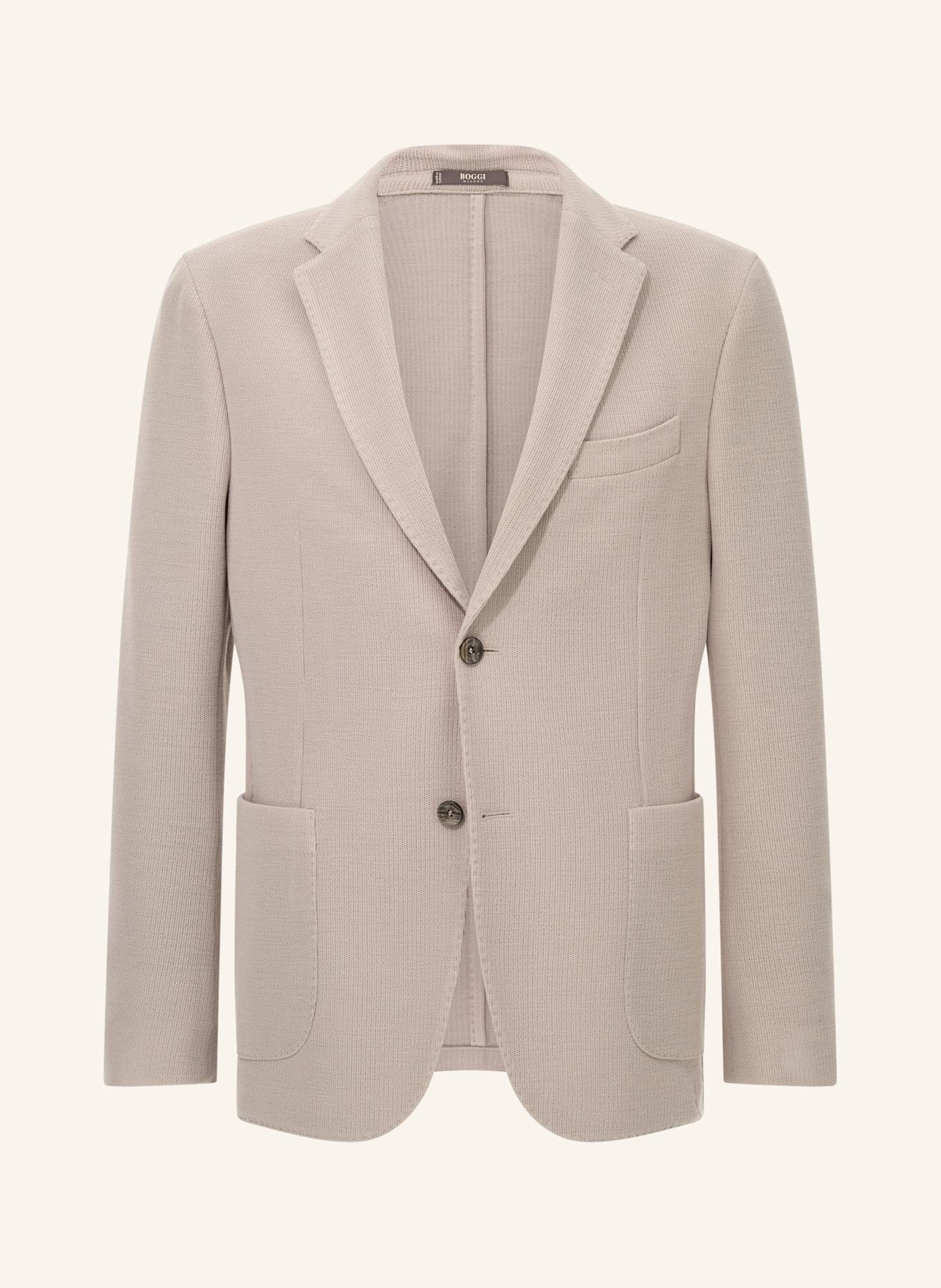 BOGGI MILANO Strick-Sakko Regular Fit: BRAUN