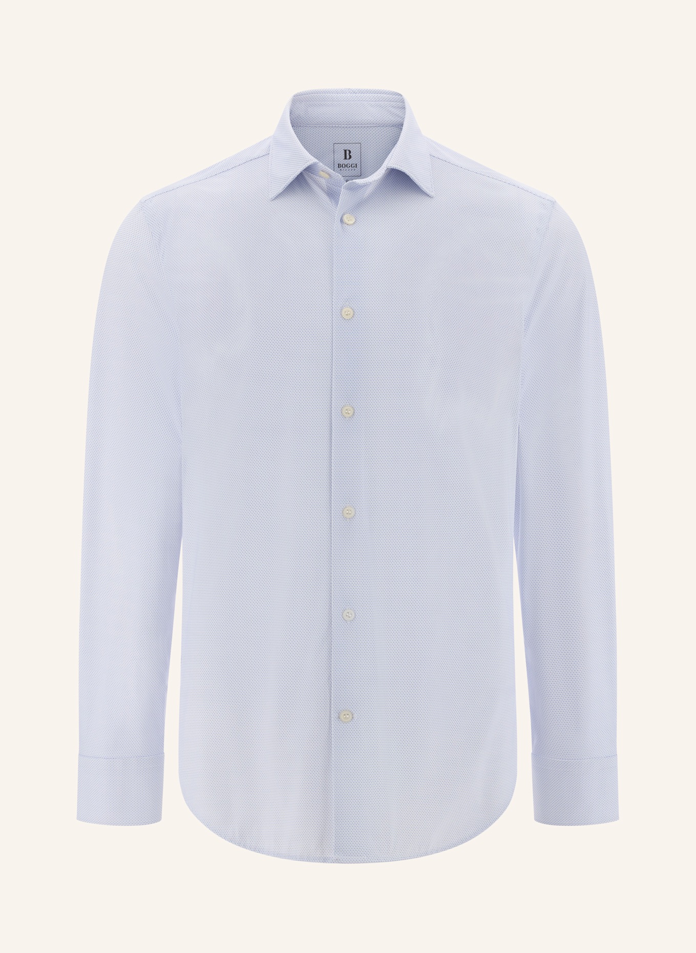 BOGGI MILANO Jerseyhemd Slim Fit: HELLBLAU