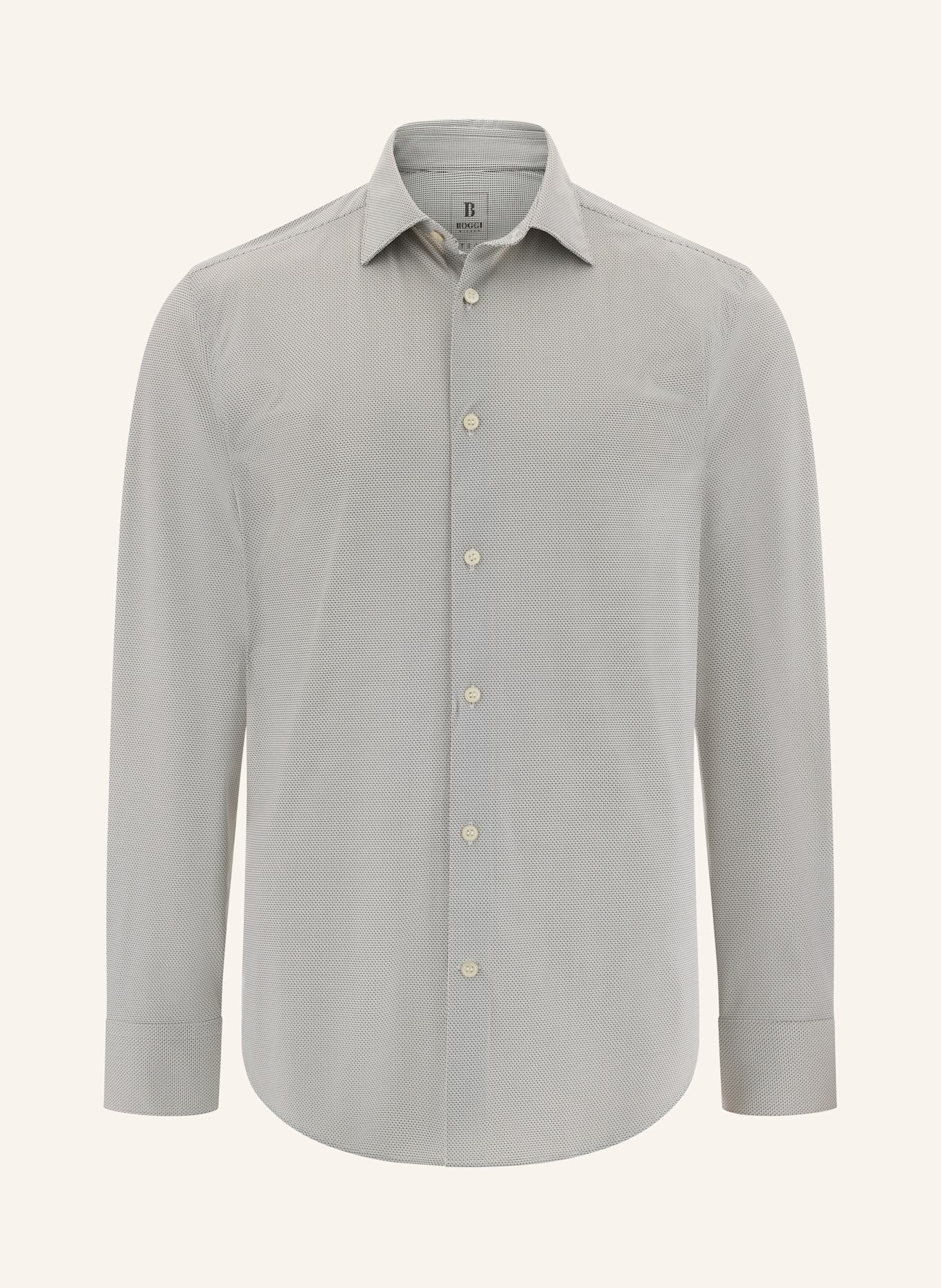 BOGGI MILANO Jerseyhemd Slim Fit: BRAUN