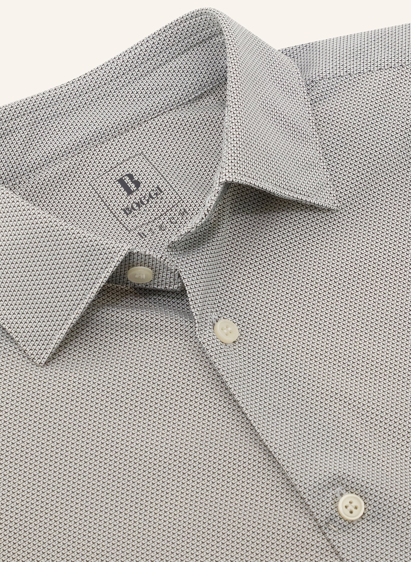 BOGGI MILANO Jerseyhemd Slim Fit: BRAUN