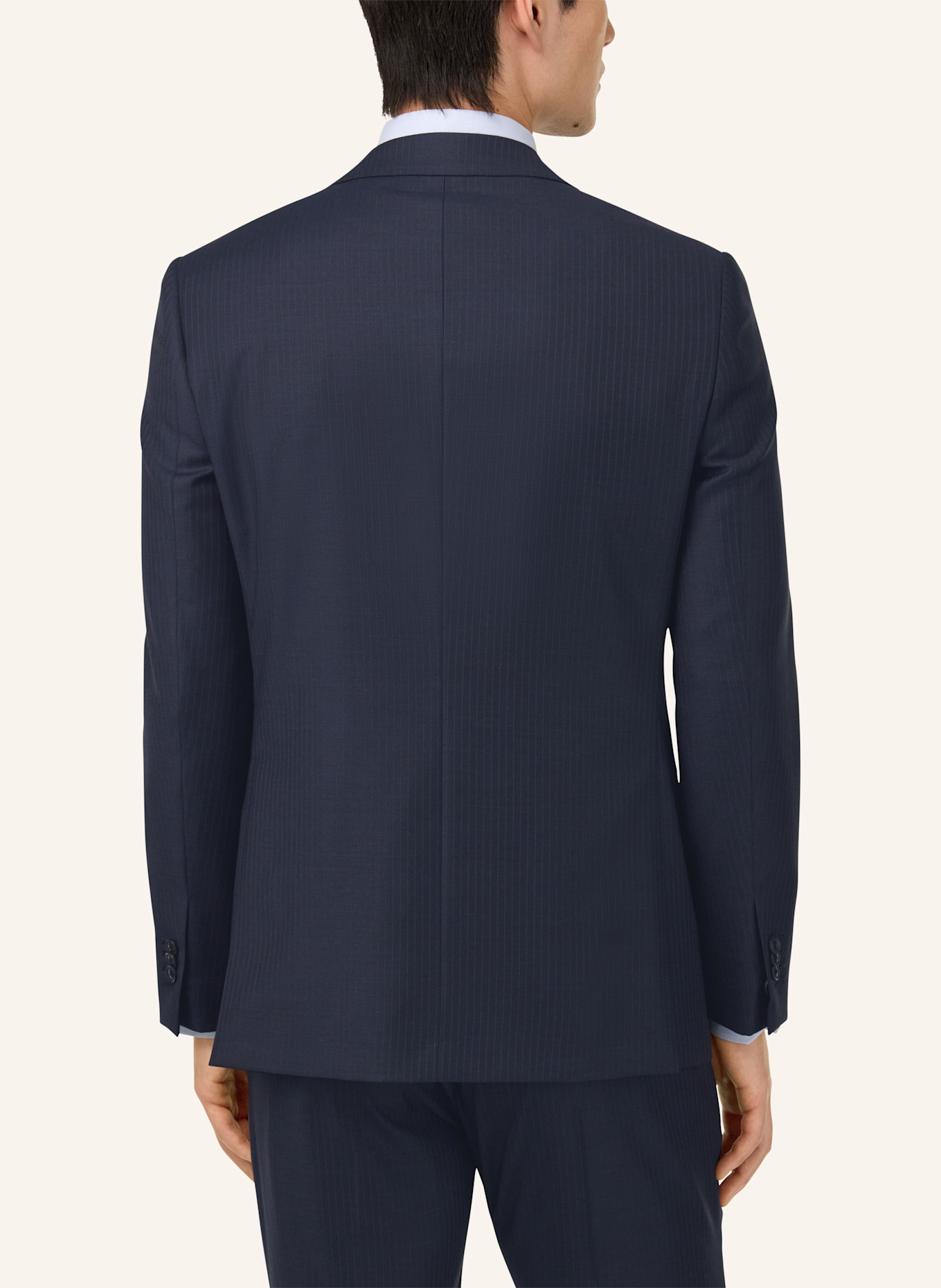 BOGGI MILANO Pinstripe Stretch Wool Suit: BLAU
